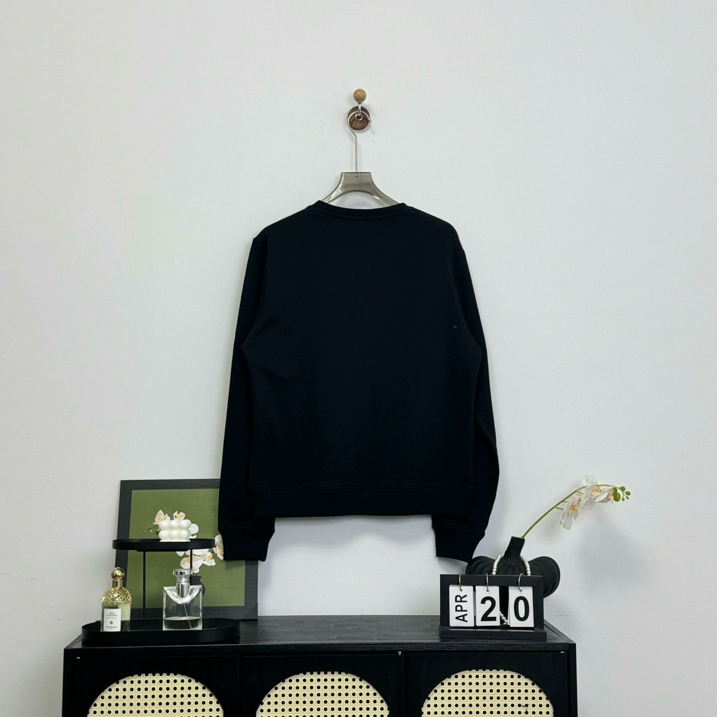 Loewe Loewe Black Embroidered Logo Sweatshirt Size US XL / EU 56 / 4 - 2 Thumbnail