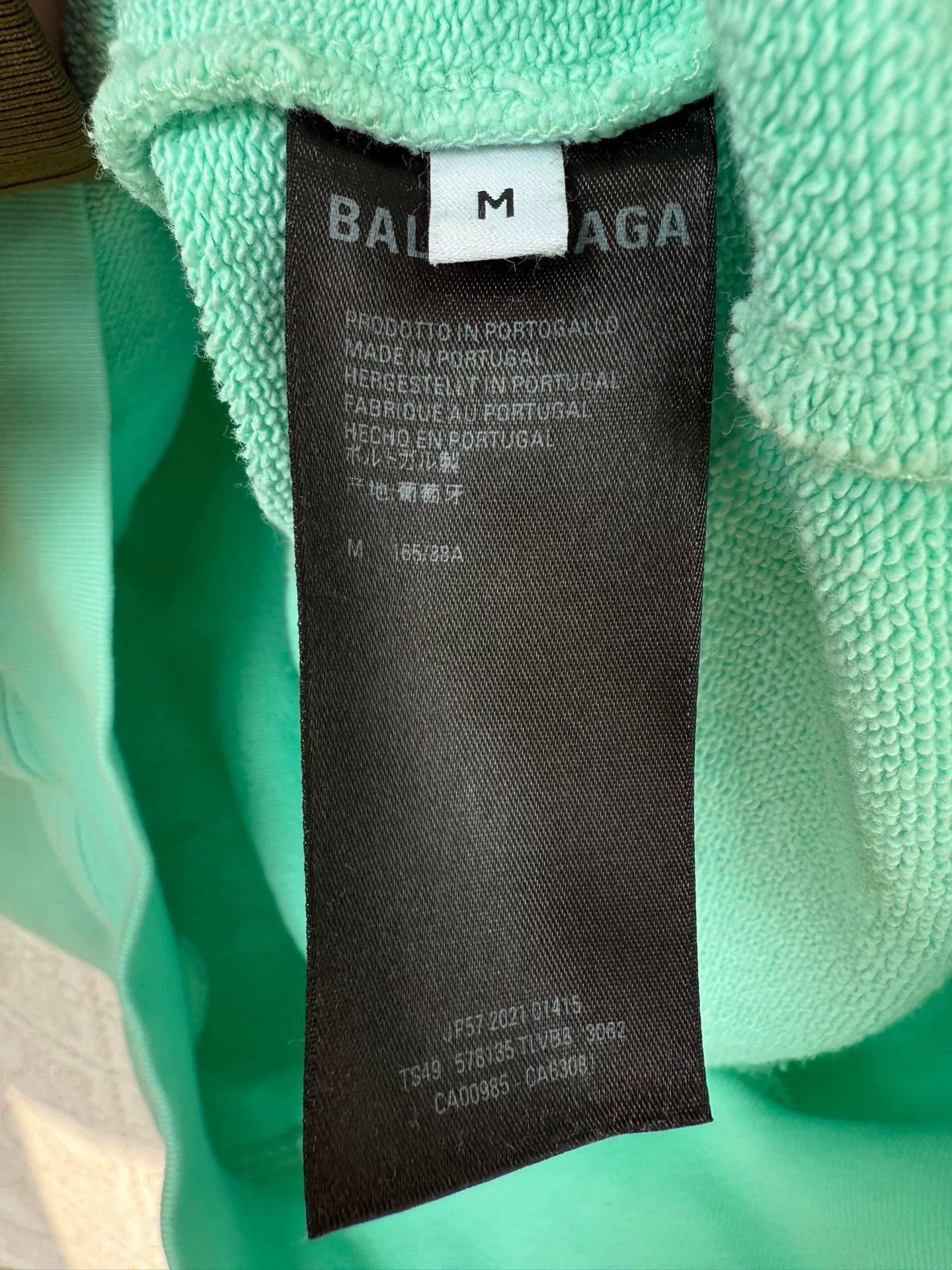 Balenciaga Balenciaga Mint Green Logo Embroidery Hoodie Size US M / EU 48-50 / 2 - 3 Thumbnail