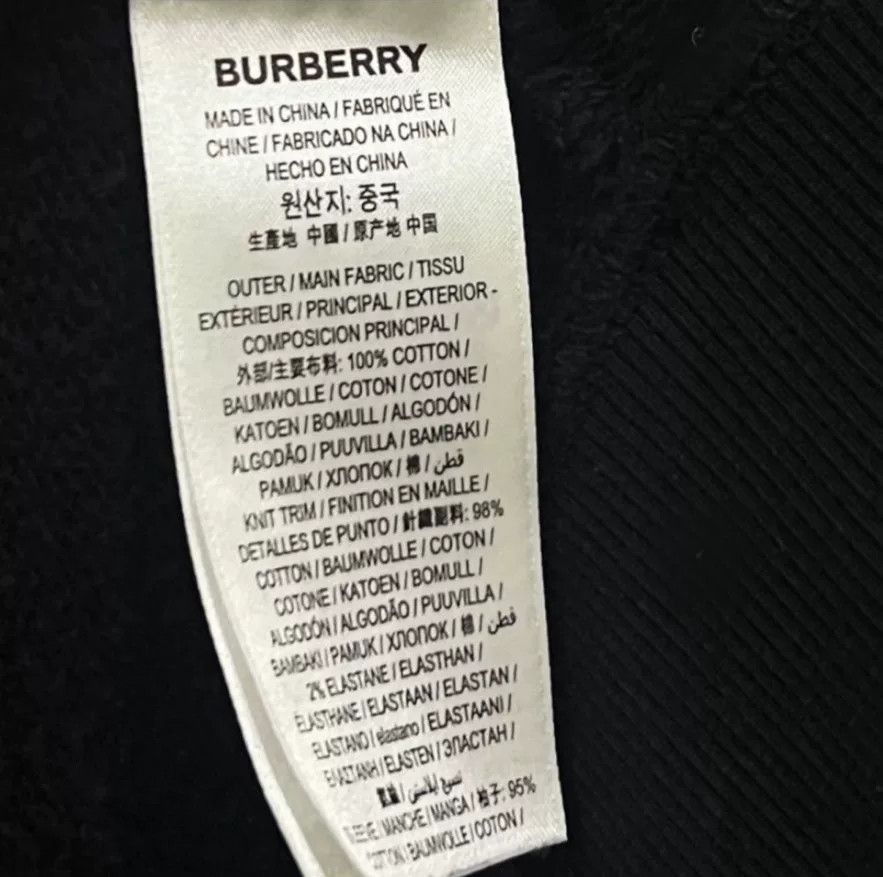 Burberry Burberry Zip-Up Check-Sleeve Letter Hoodie Size US M / EU 48-50 / 2 - 4 Thumbnail