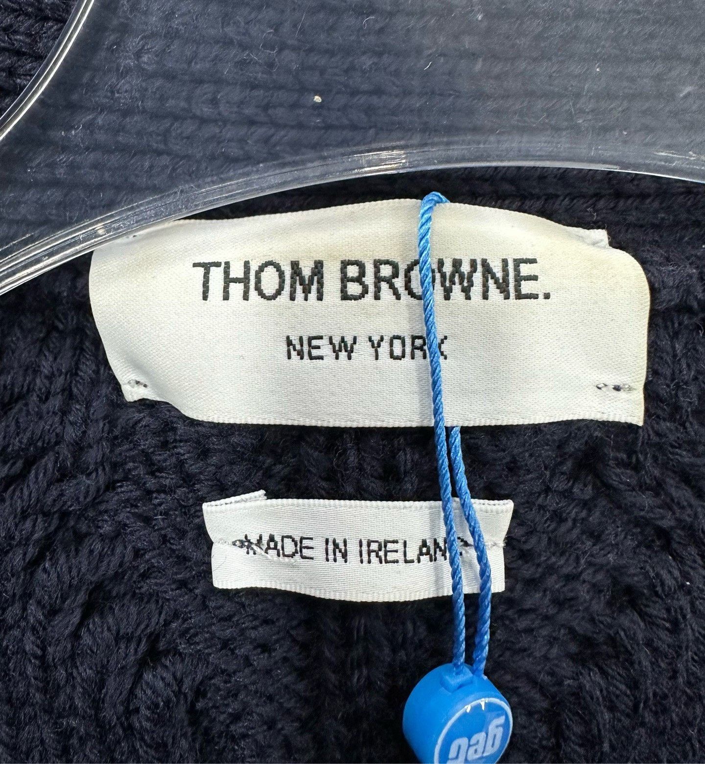 Thom Browne Thom Browne Dark Blue Cable-Knit Cardigan Size US S / EU 44-46 / 1 - 3 Thumbnail
