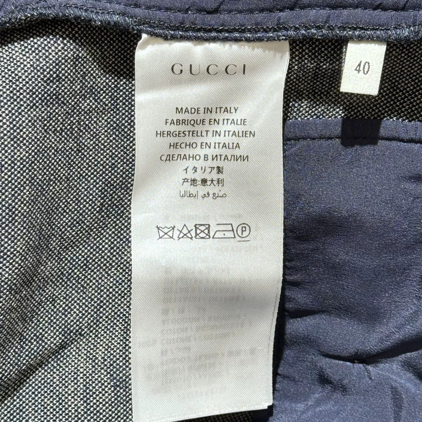 Gucci Gucci Double G Logo Navy Flared Pants Size US 40 / EU 56 - 7 Thumbnail