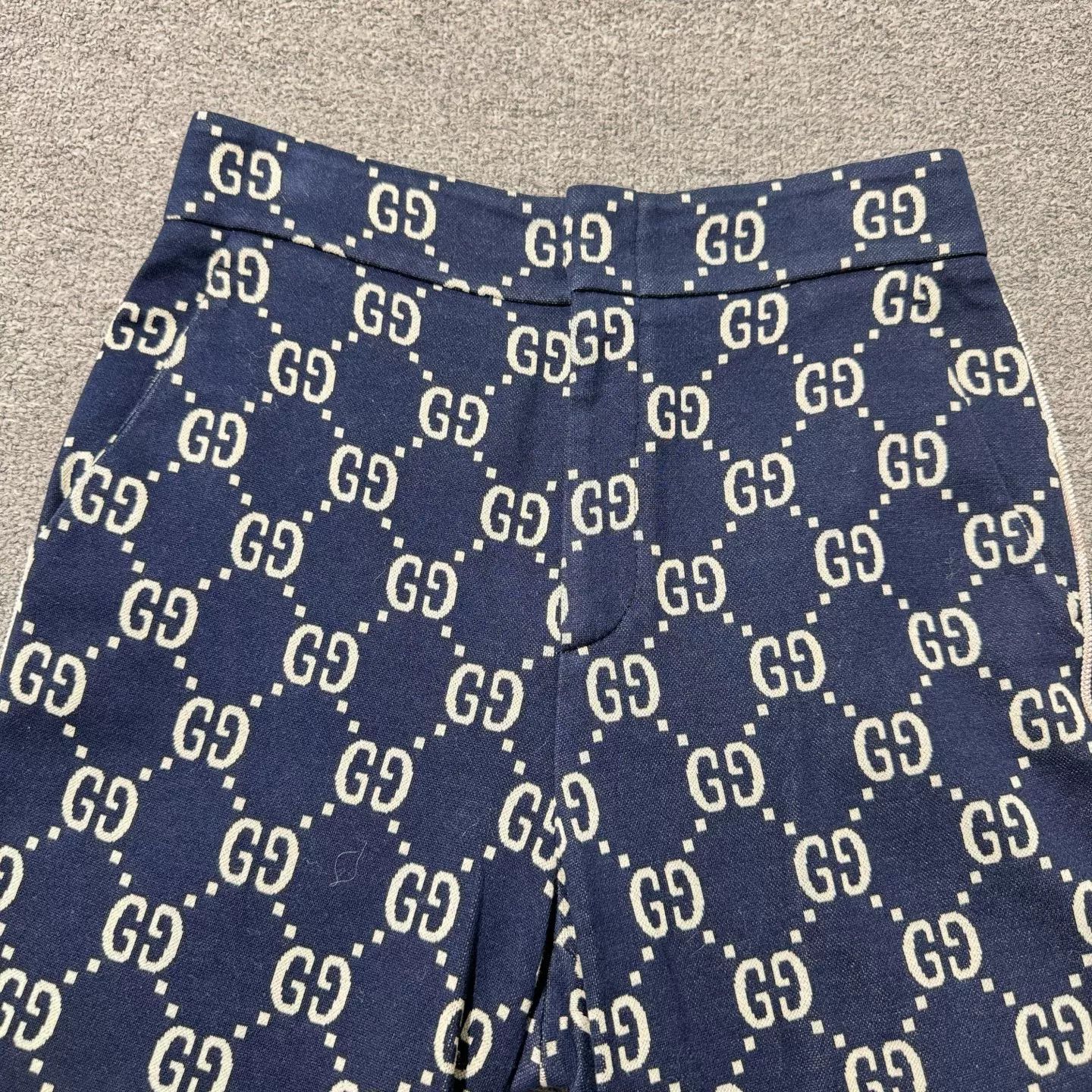 Gucci Gucci Double G Logo Navy Flared Pants Size US 40 / EU 56 - 3 Thumbnail