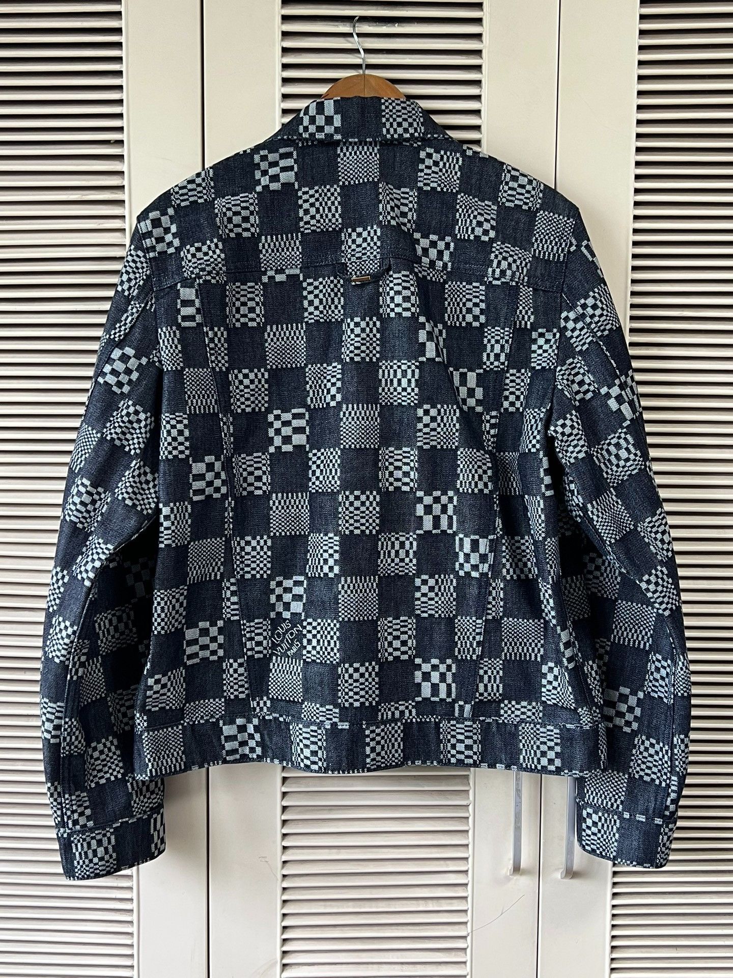 Louis Vuitton Louis Vuitton Checkerboard Denim Jacket Size US M / EU 48-50 / 2 - 2 Thumbnail