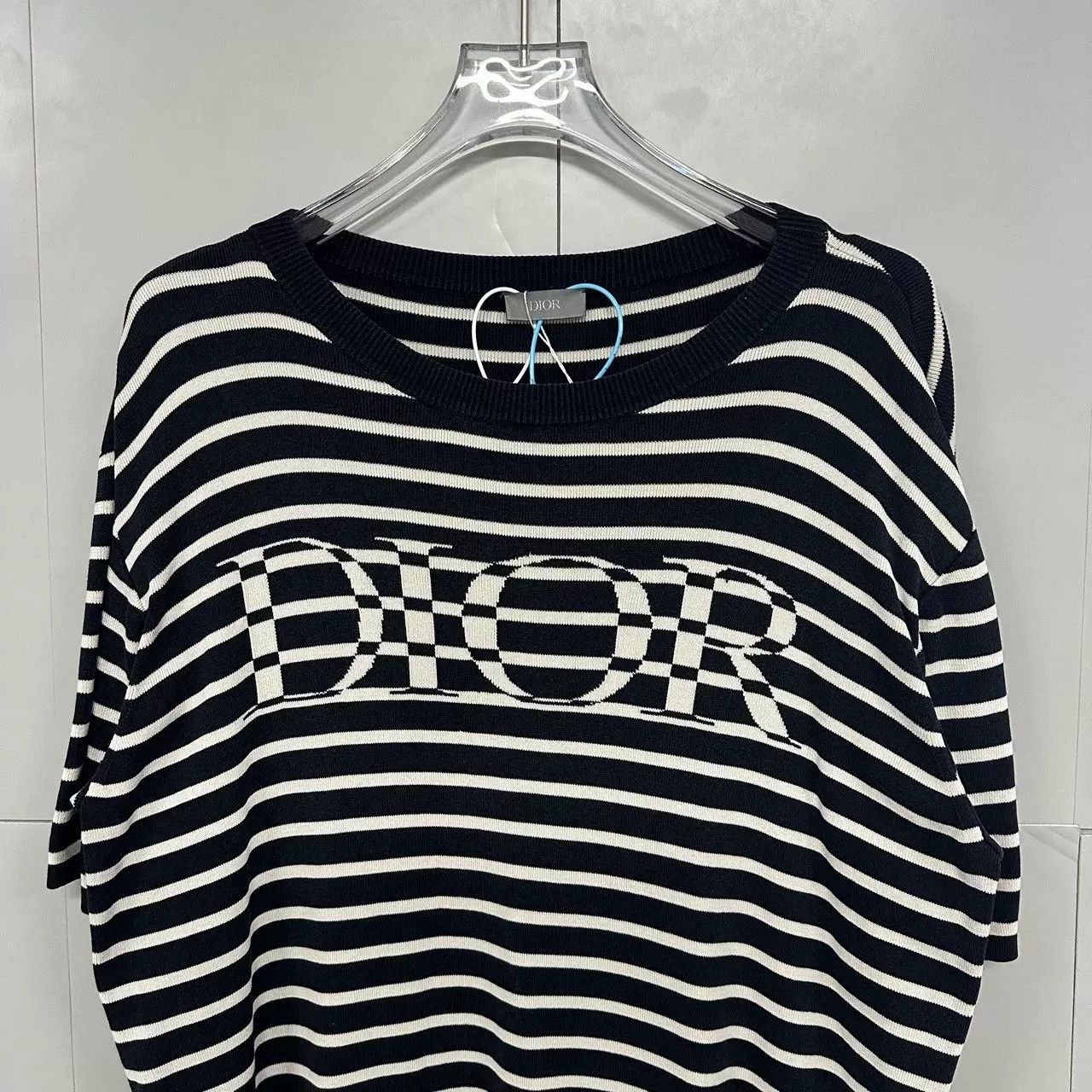 Dior Dior Letter Logo Striped Short-Sleeve Top Size US M / EU 48-50 / 2 - 2 Thumbnail