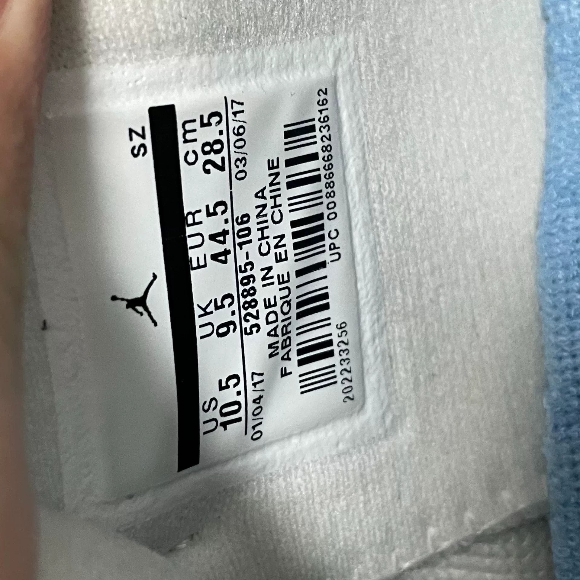 Jordan Brand Jordan Brand AIR JORDAN Blue Lowtop Sneakers 11.5 Men Size US 11.5 / EU 44-45 - 9 Thumbnail