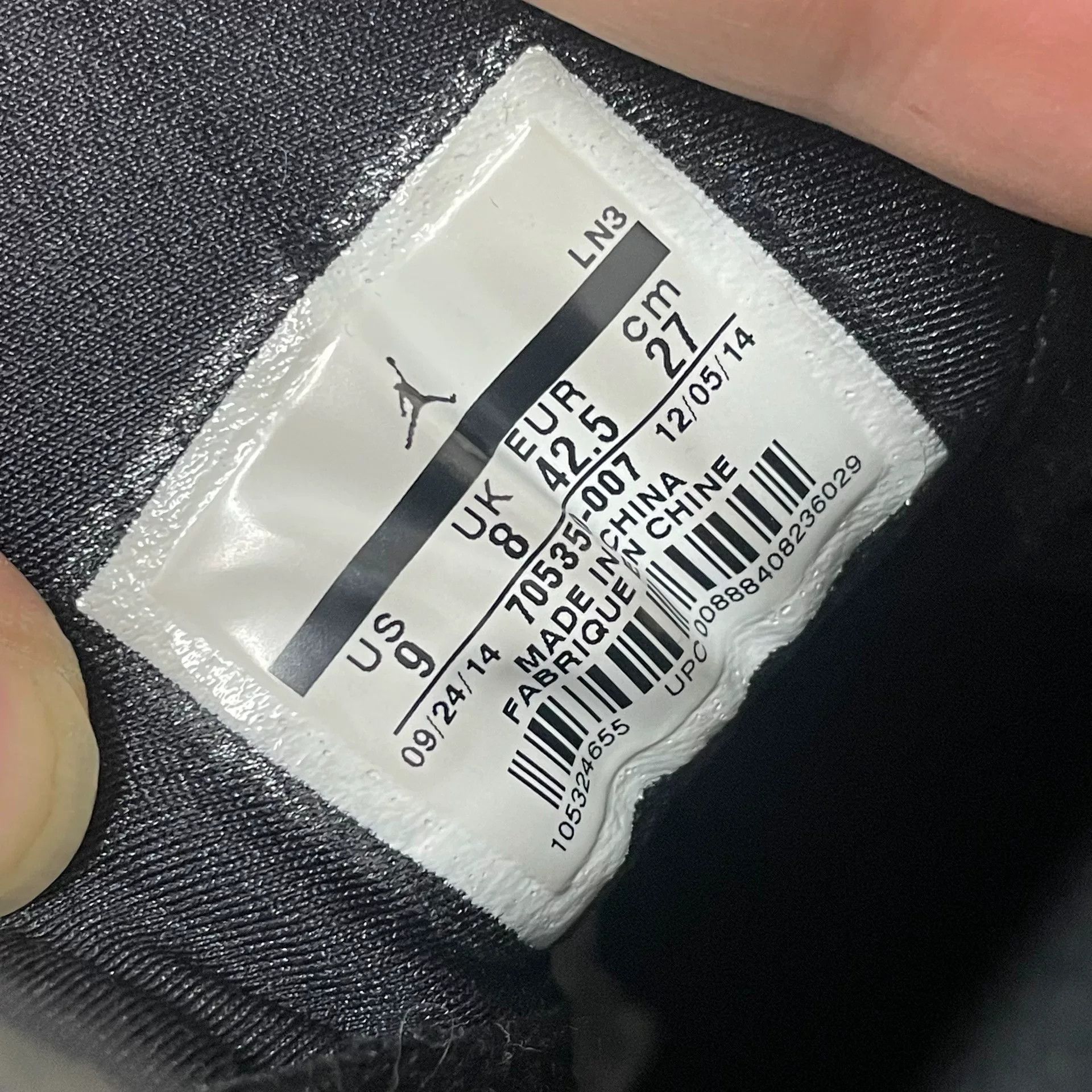 Jordan Brand Jordan Brand AIR JORDAN Black Lowtop Sneakers 9.5 Men Size US 9.5 / EU 42-43 - 8 Thumbnail