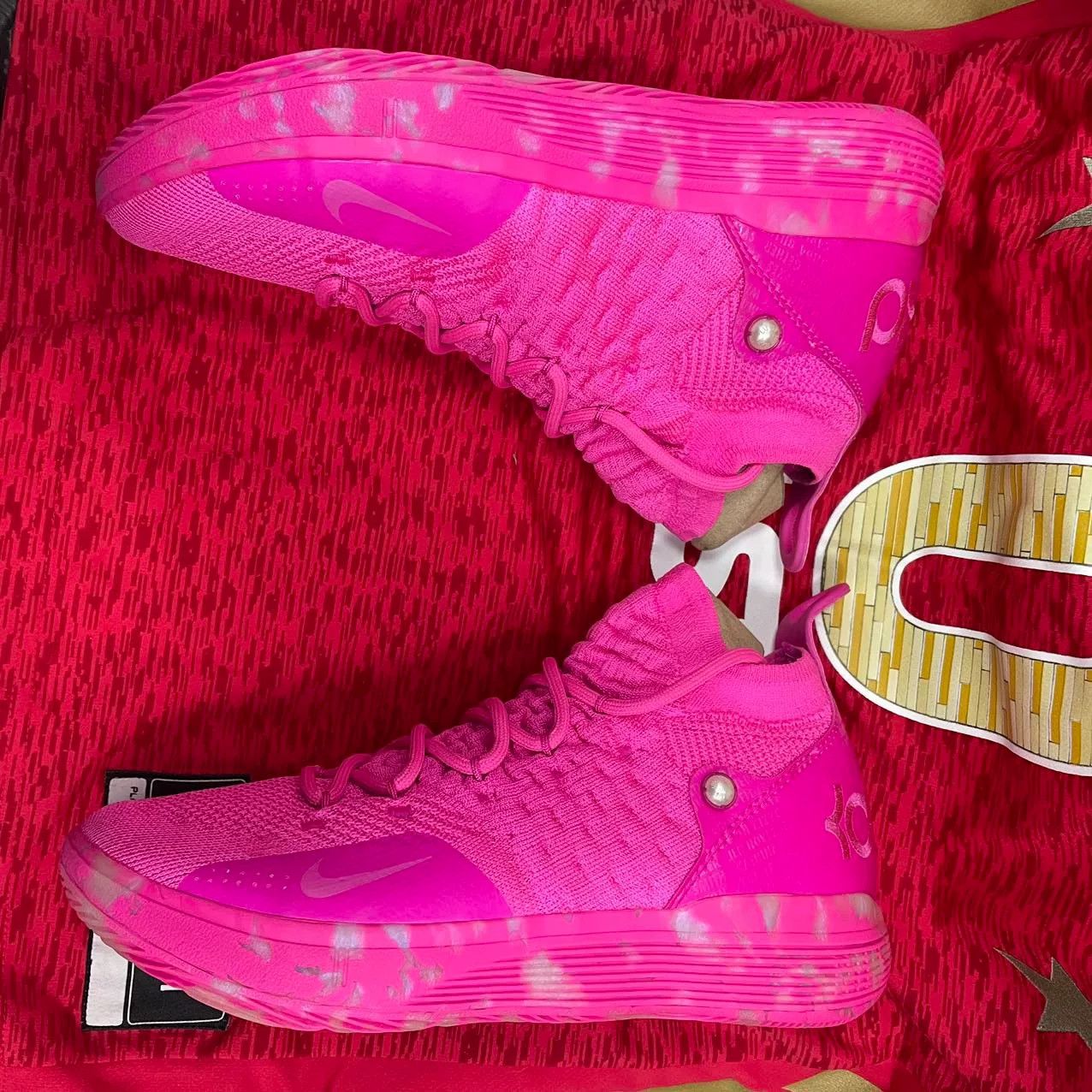 Nike Nike KD Pink Lowtop Sneakers 8 Men Size US 8 / EU 41 - 5 Thumbnail