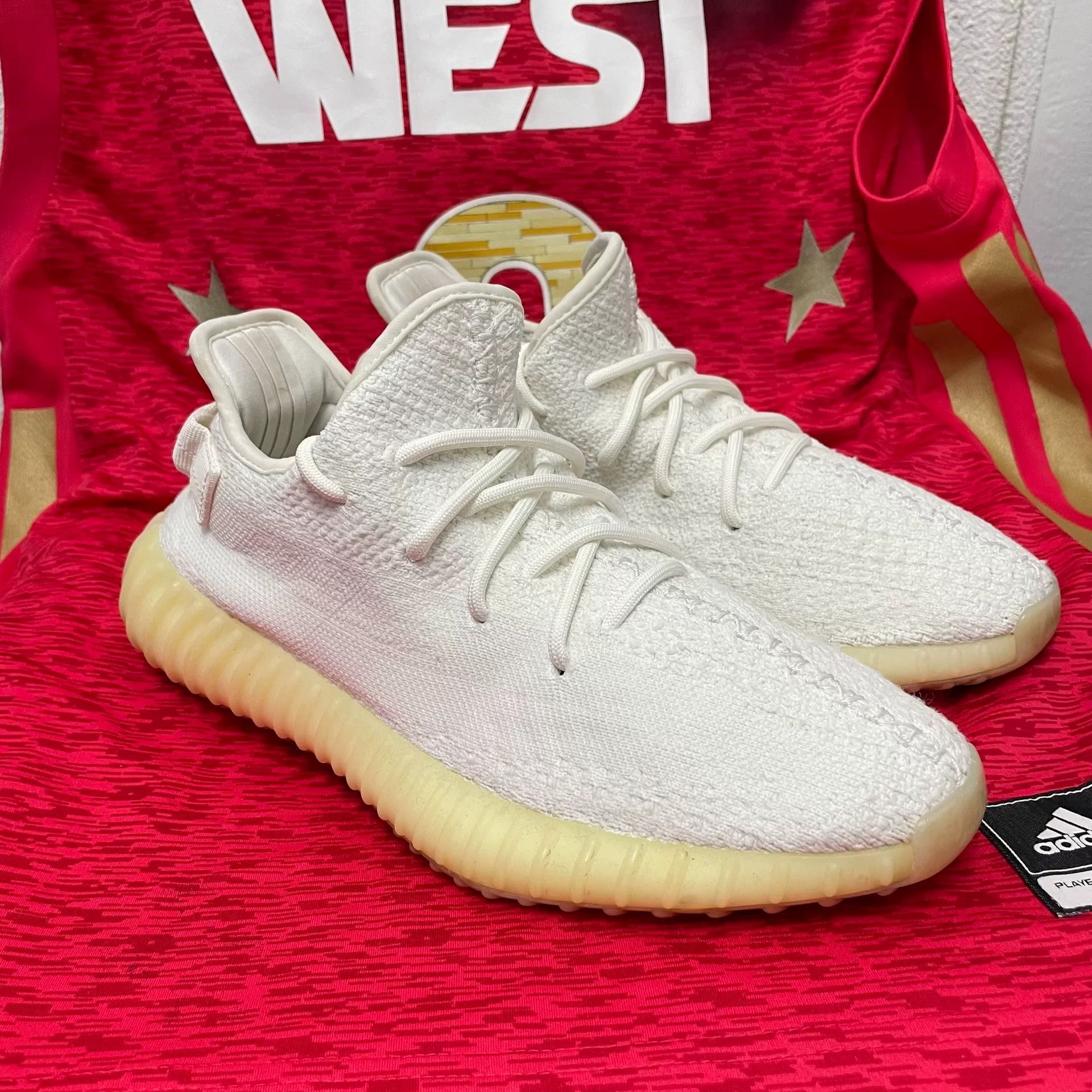 Adidas Adidas YEEZY White Lowtop Sneakers 9 Men Size US 9 / EU 42 - 3 Thumbnail