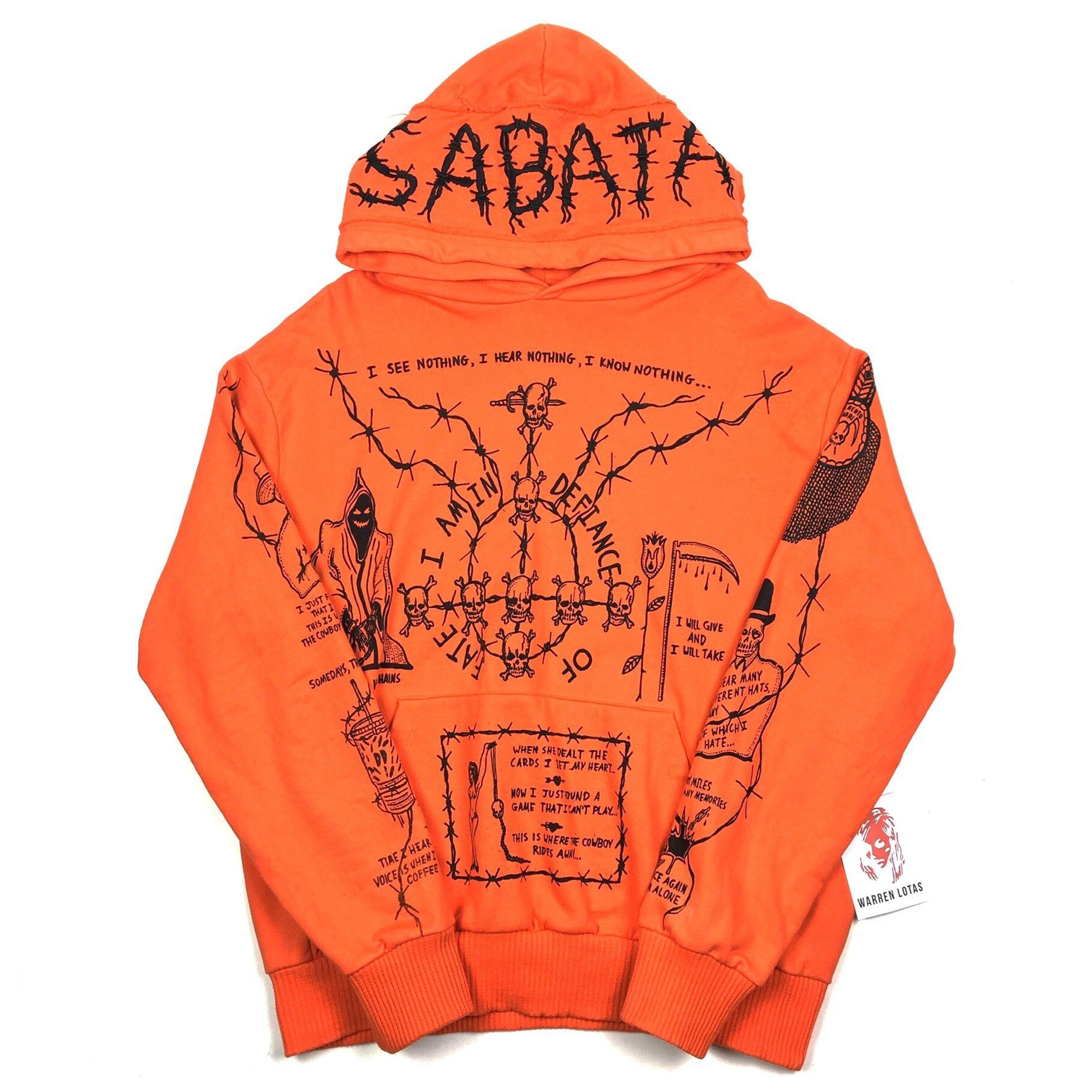 Orange cheap sabata hoodie