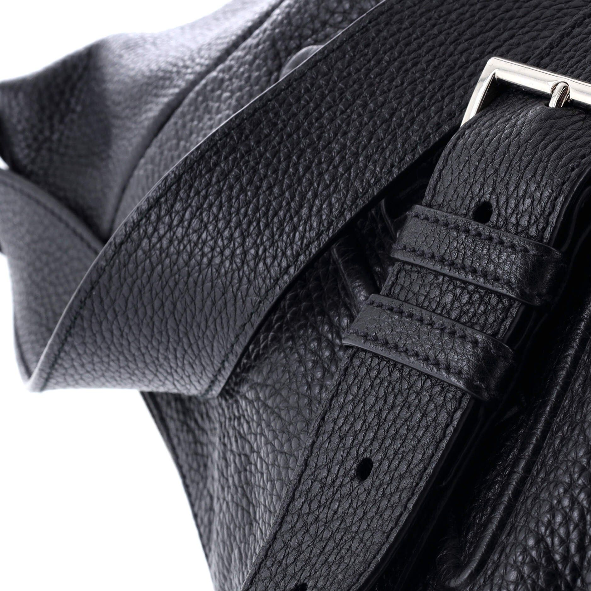 Prada Triangle Logo Embossed Side Zip Shoulder Bag Size ONE SIZE - 7 Thumbnail