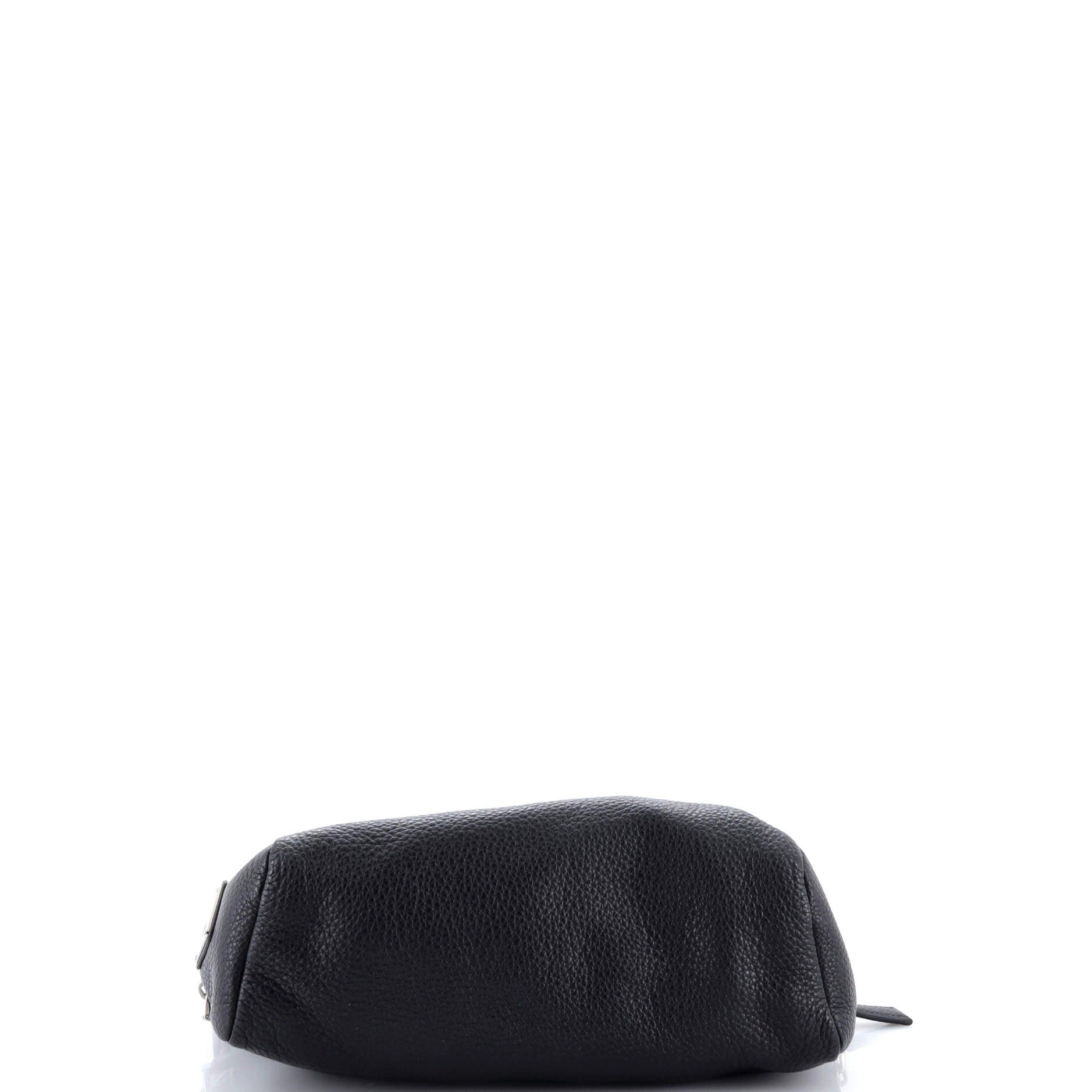 Prada Triangle Logo Embossed Side Zip Shoulder Bag Size ONE SIZE - 4 Thumbnail