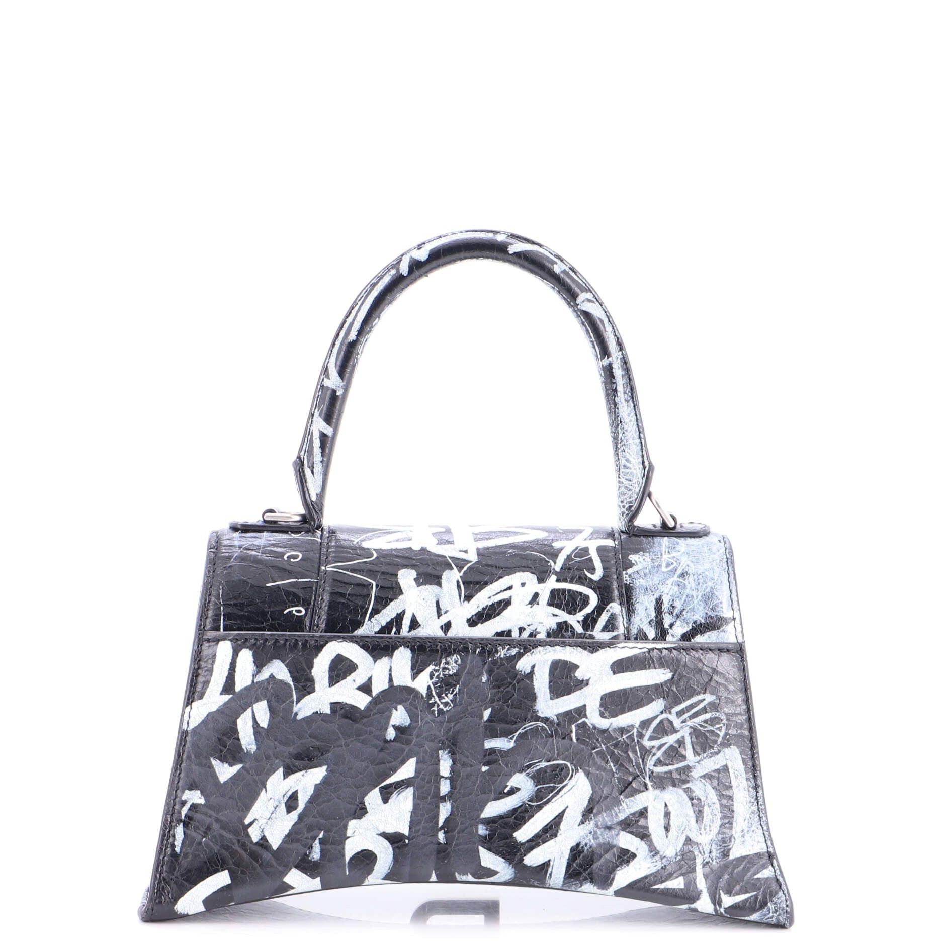 Balenciaga Graffiti Hourglass Top Handle Bag Size ONE SIZE - 3 Thumbnail