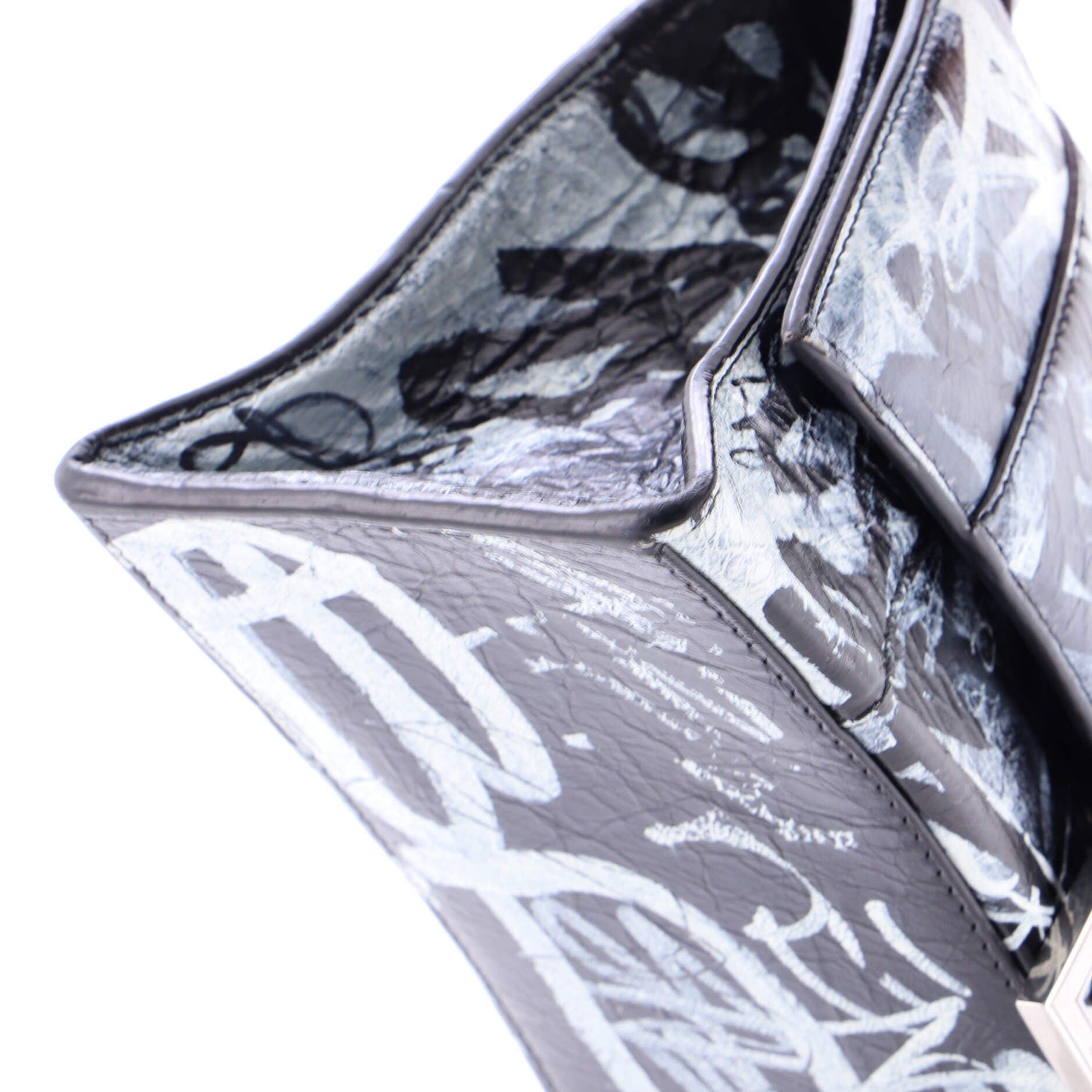 Balenciaga Graffiti Hourglass Top Handle Bag Size ONE SIZE - 6 Thumbnail