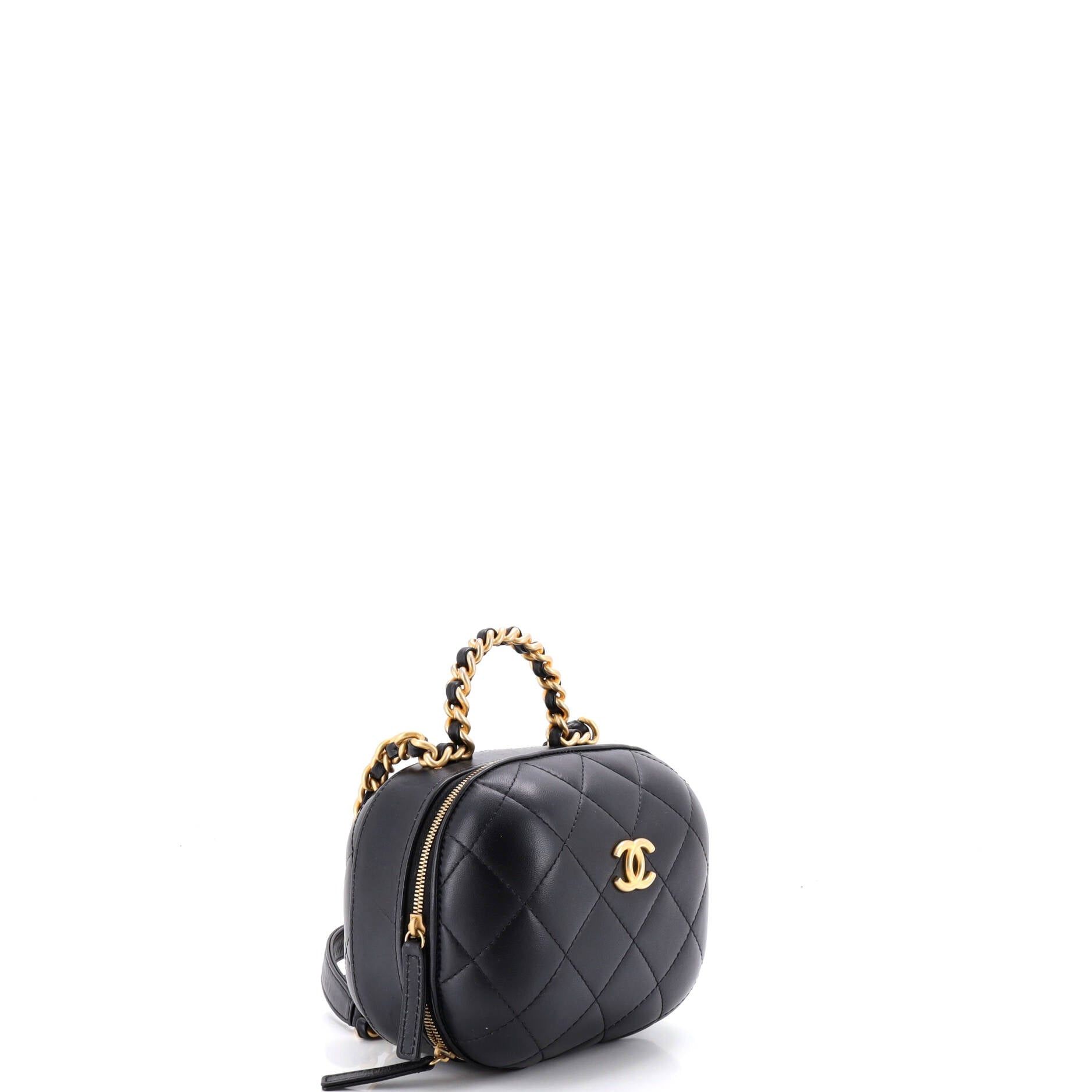 Chanel CC Bubble Top Handle Vanity Case with Chain Size ONE SIZE - 2 Thumbnail