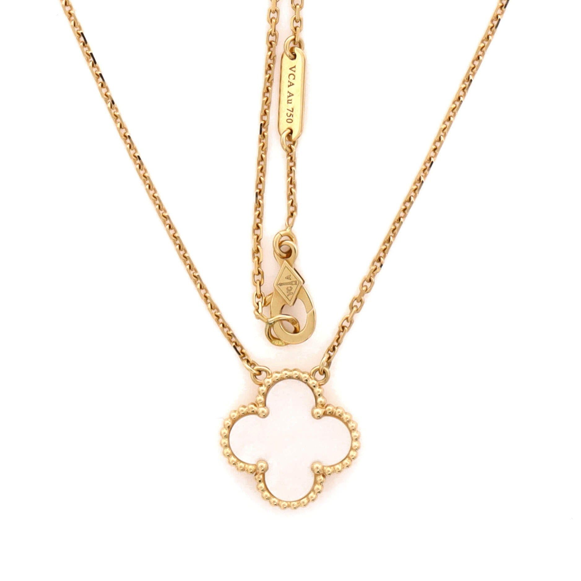 Van Cleef & Arpels Vintage Alhambra Pendant Necklace Size ONE SIZE - 3 Thumbnail