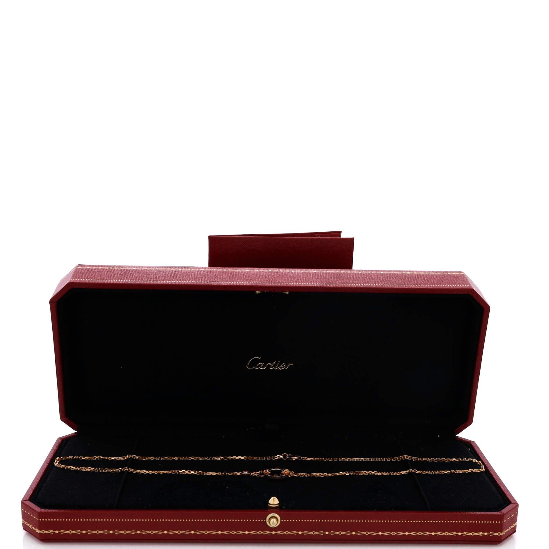 Cartier 2 Diamonds Love Pendant Necklace Size ONE SIZE - 2 Thumbnail