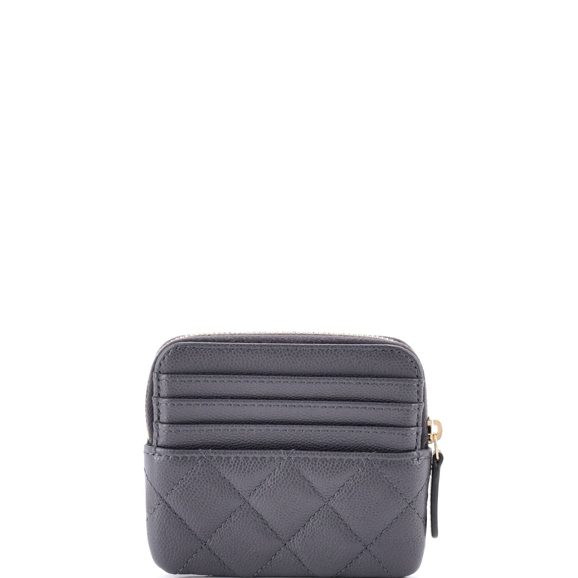 Chanel Square Zip Around Card Holder Wallet Size ONE SIZE - 3 Thumbnail