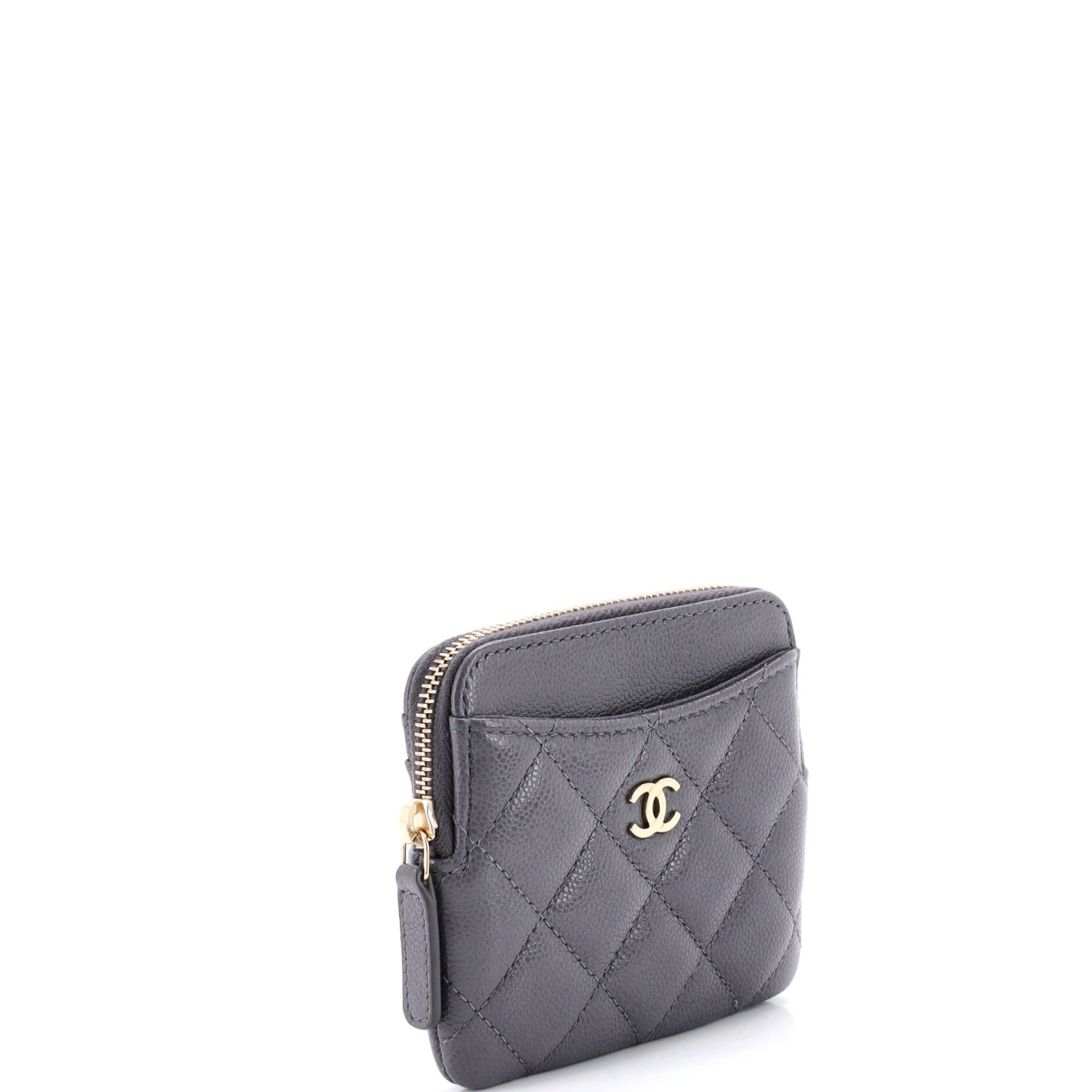 Chanel Square Zip Around Card Holder Wallet Size ONE SIZE - 2 Thumbnail
