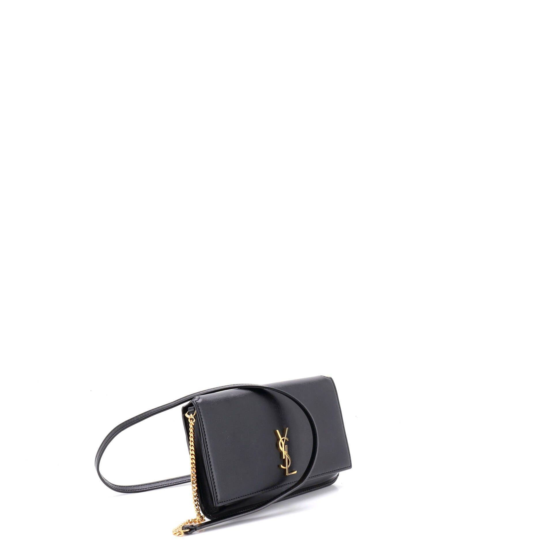 Saint Laurent Paris Classic Monogram Phone Holder Shoulder Bag Size ONE SIZE - 2 Thumbnail
