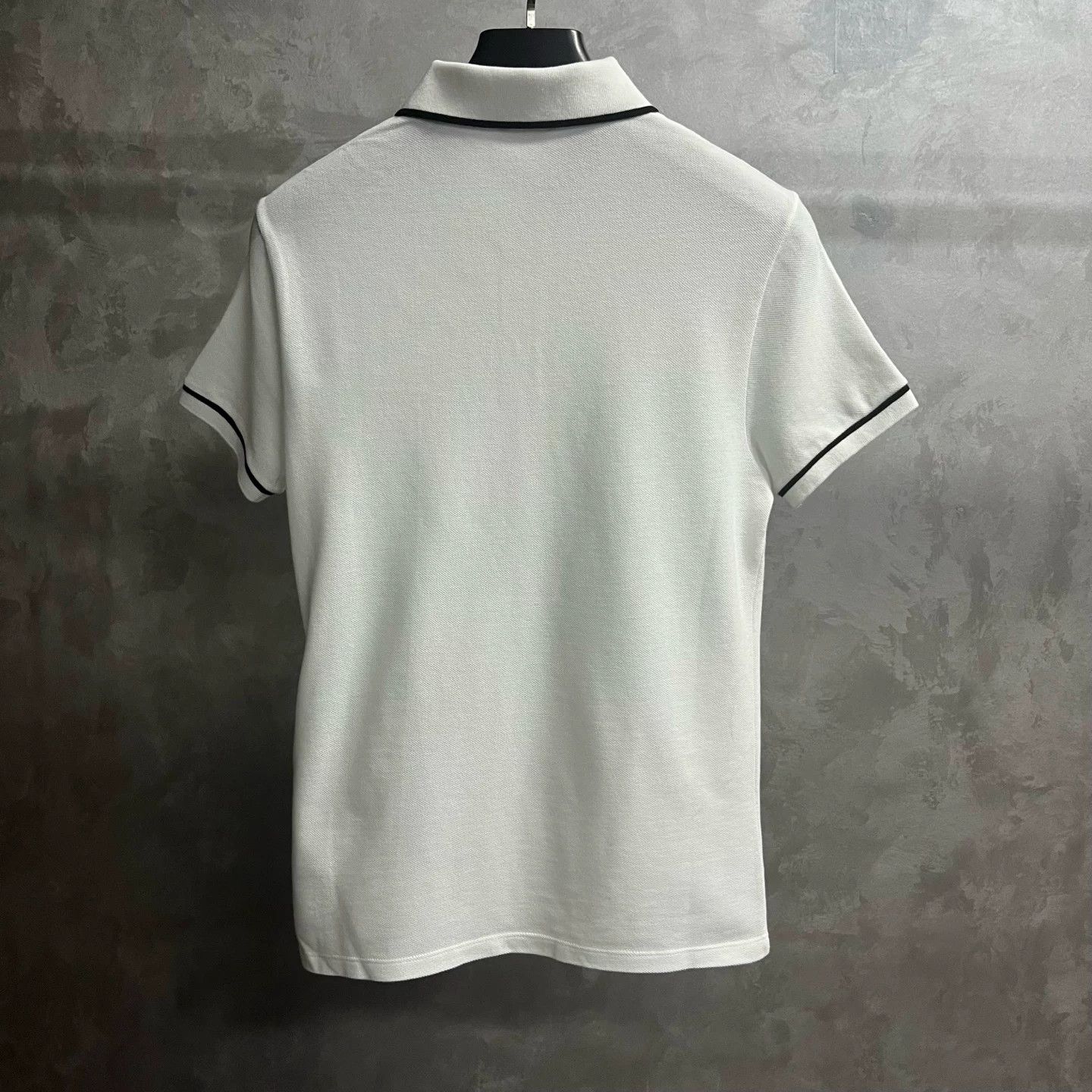 Celine Celine White Striped Polo Shirt Size US XL / EU 56 / 4 - 5 Thumbnail