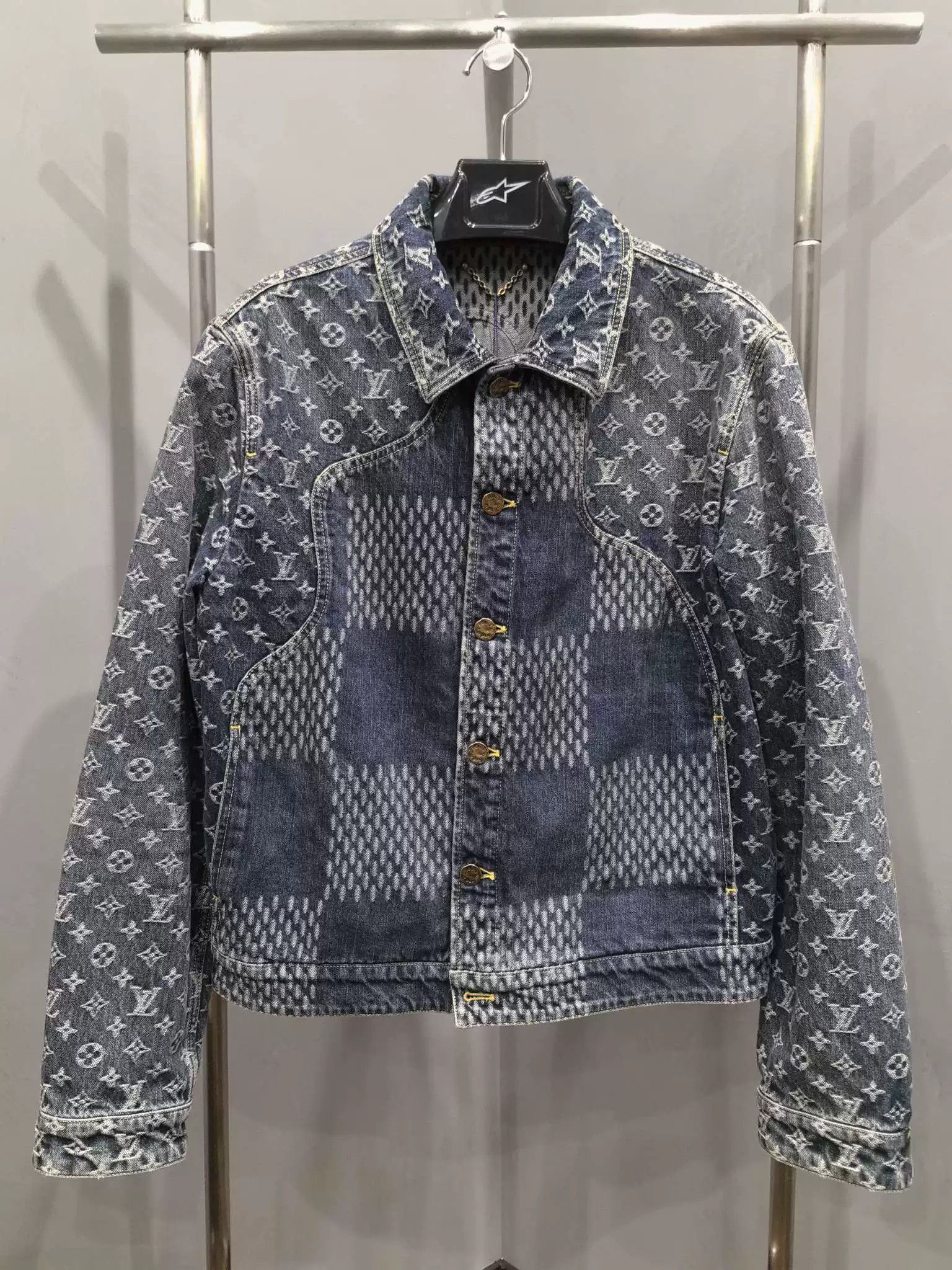 Louis Vuitton Louis Vuitton Nigo Blue Monogram Denim Jacket Size US M / EU 48-50 / 2 - 2 Thumbnail