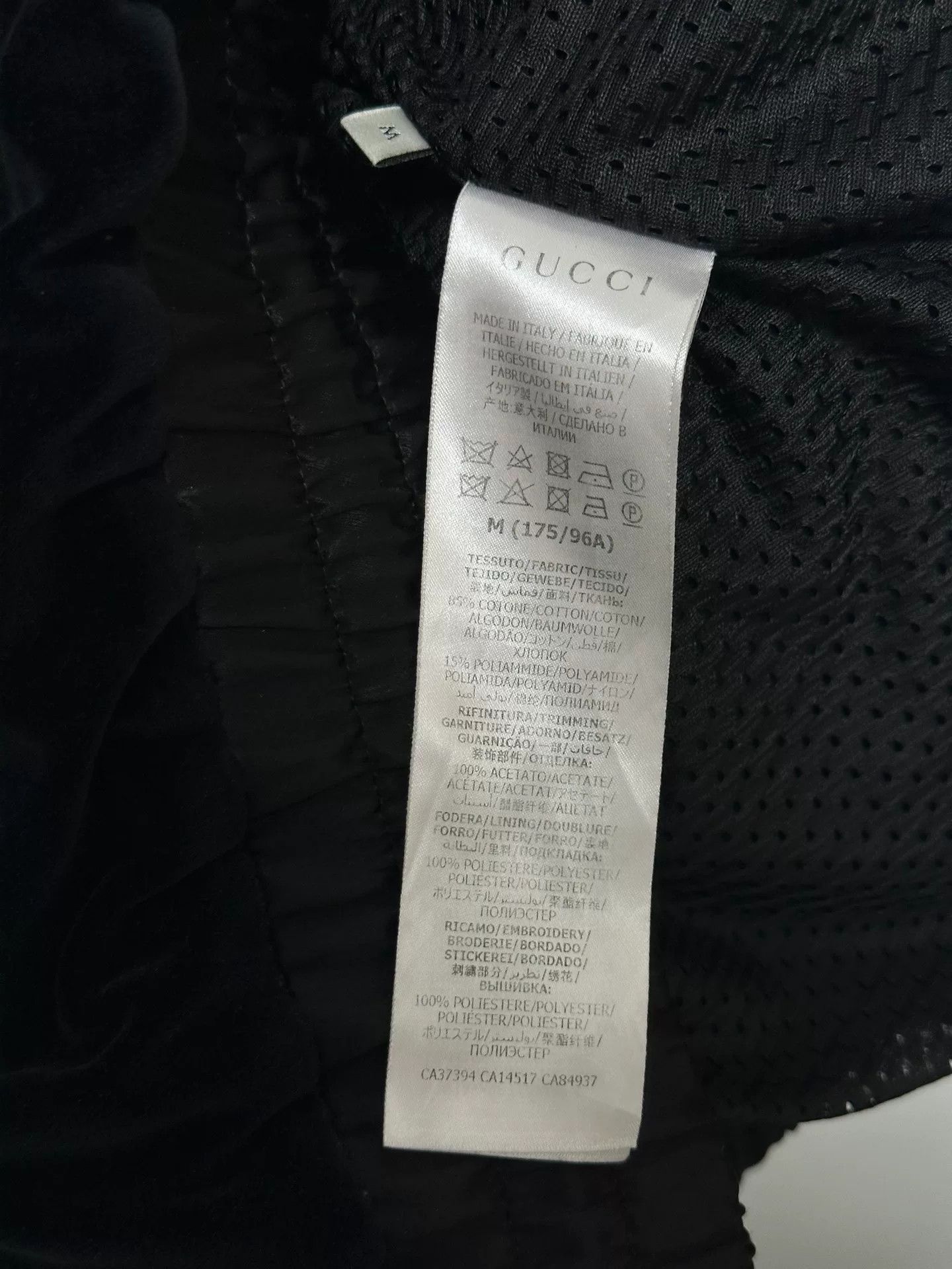 Gucci Gucci Black Velvet Embroidered Logo Jacket Size US M / EU 48-50 / 2 - 5 Thumbnail