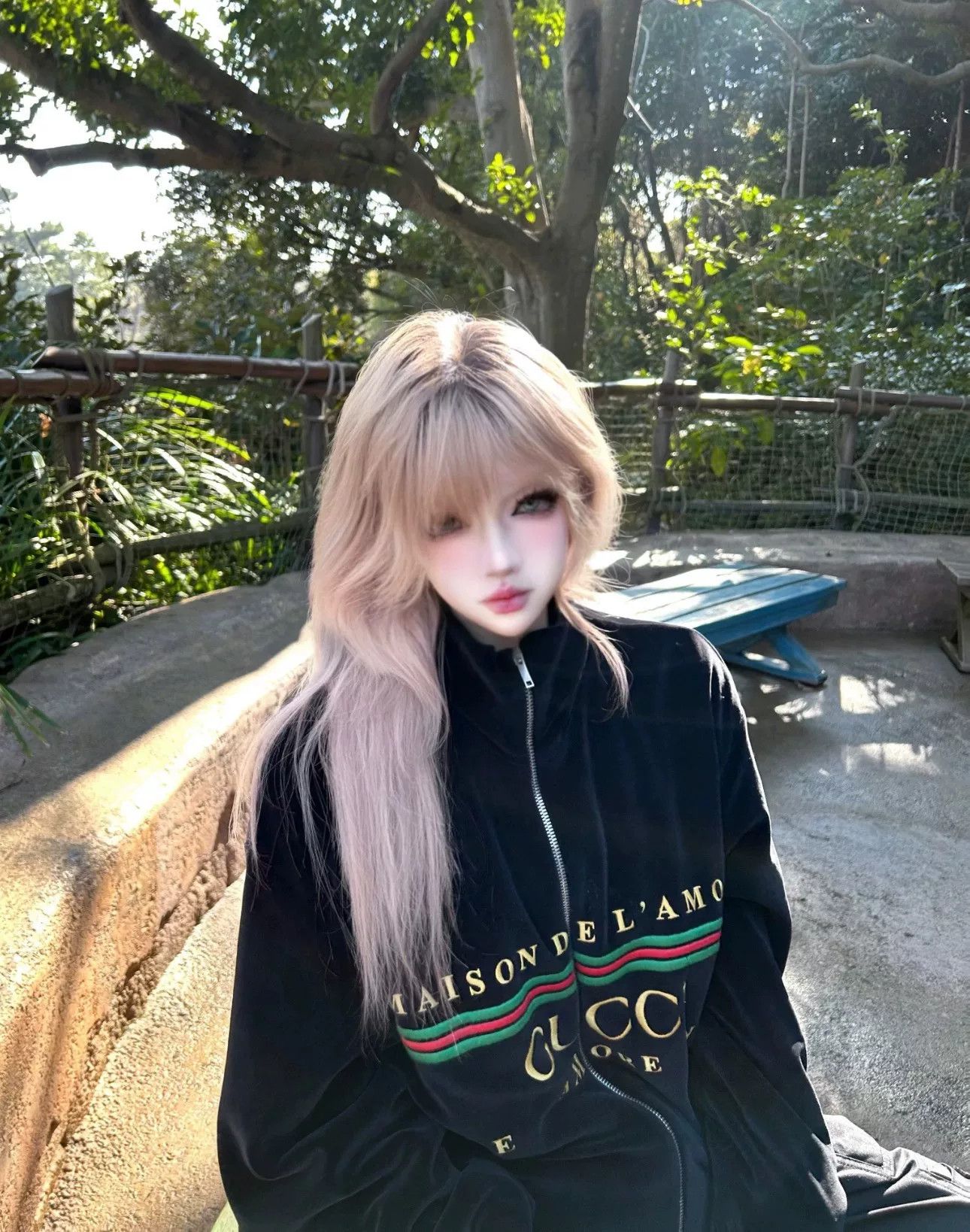 Gucci Gucci Black Velvet Embroidered Logo Jacket Size US M / EU 48-50 / 2 - 8 Thumbnail