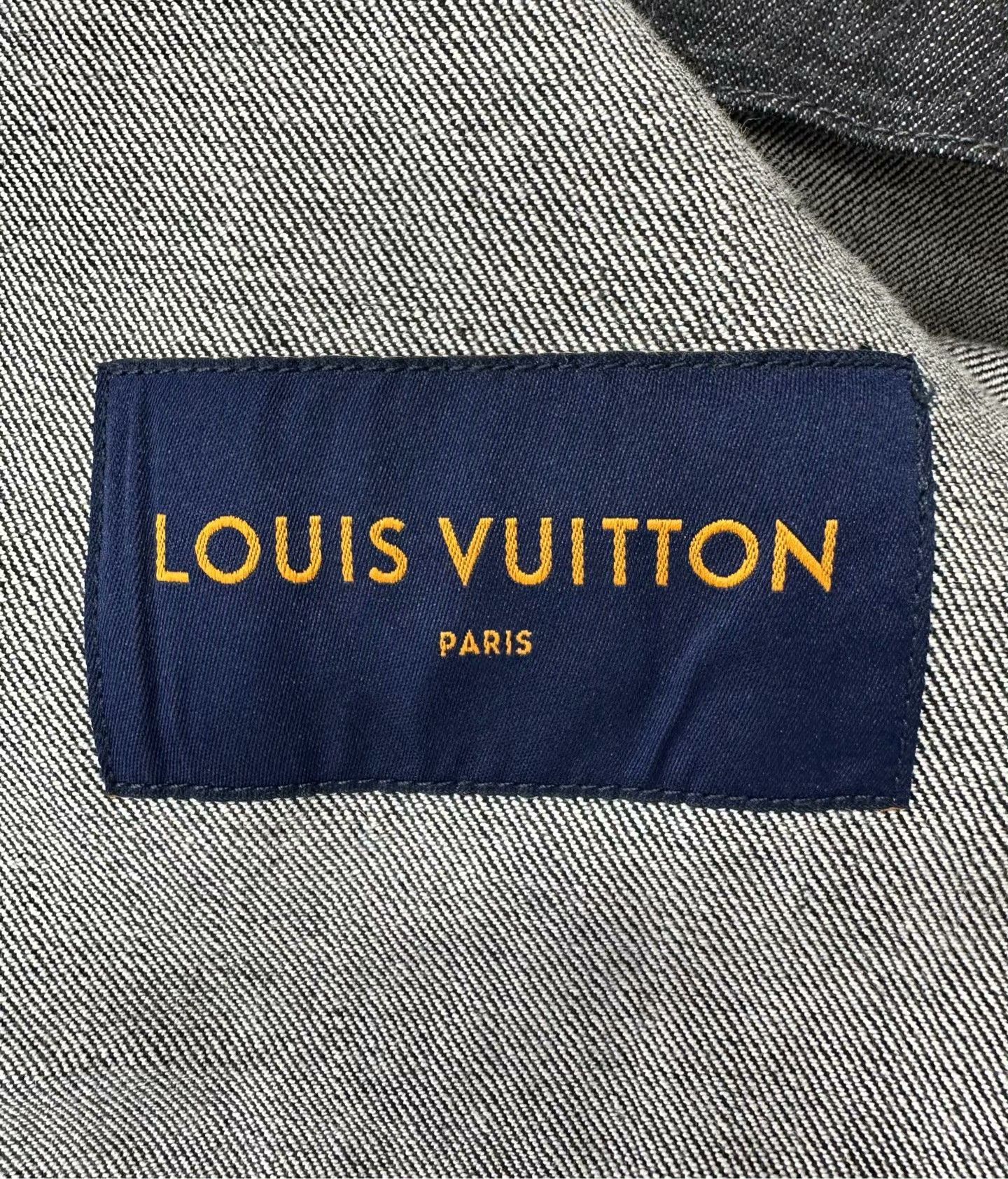 Louis Vuitton Louis Vuitton Logo Denim Jacket Size 52 Size US L / EU 52-54 / 3 - 3 Thumbnail