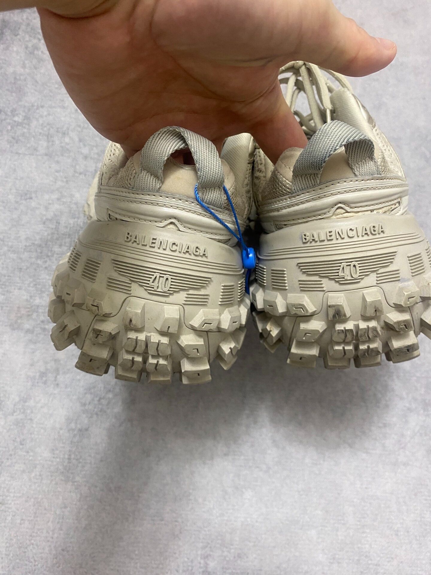 Balenciaga Balenciaga Beige Chunky Sole Sneakers 40 Size US 7 / EU 40 - 2 Thumbnail