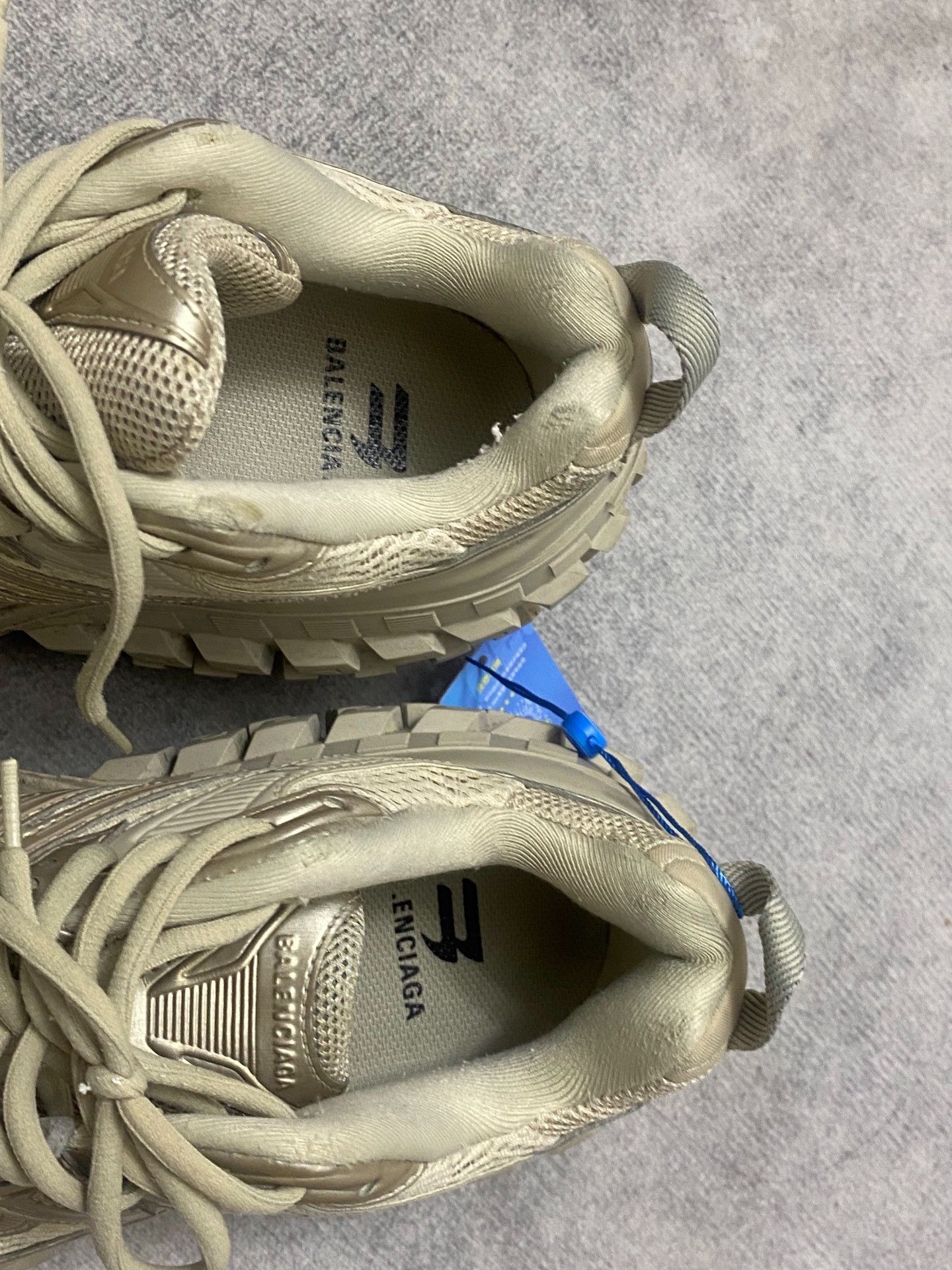 Balenciaga Balenciaga Beige Chunky Sole Sneakers 40 Size US 7 / EU 40 - 4 Thumbnail