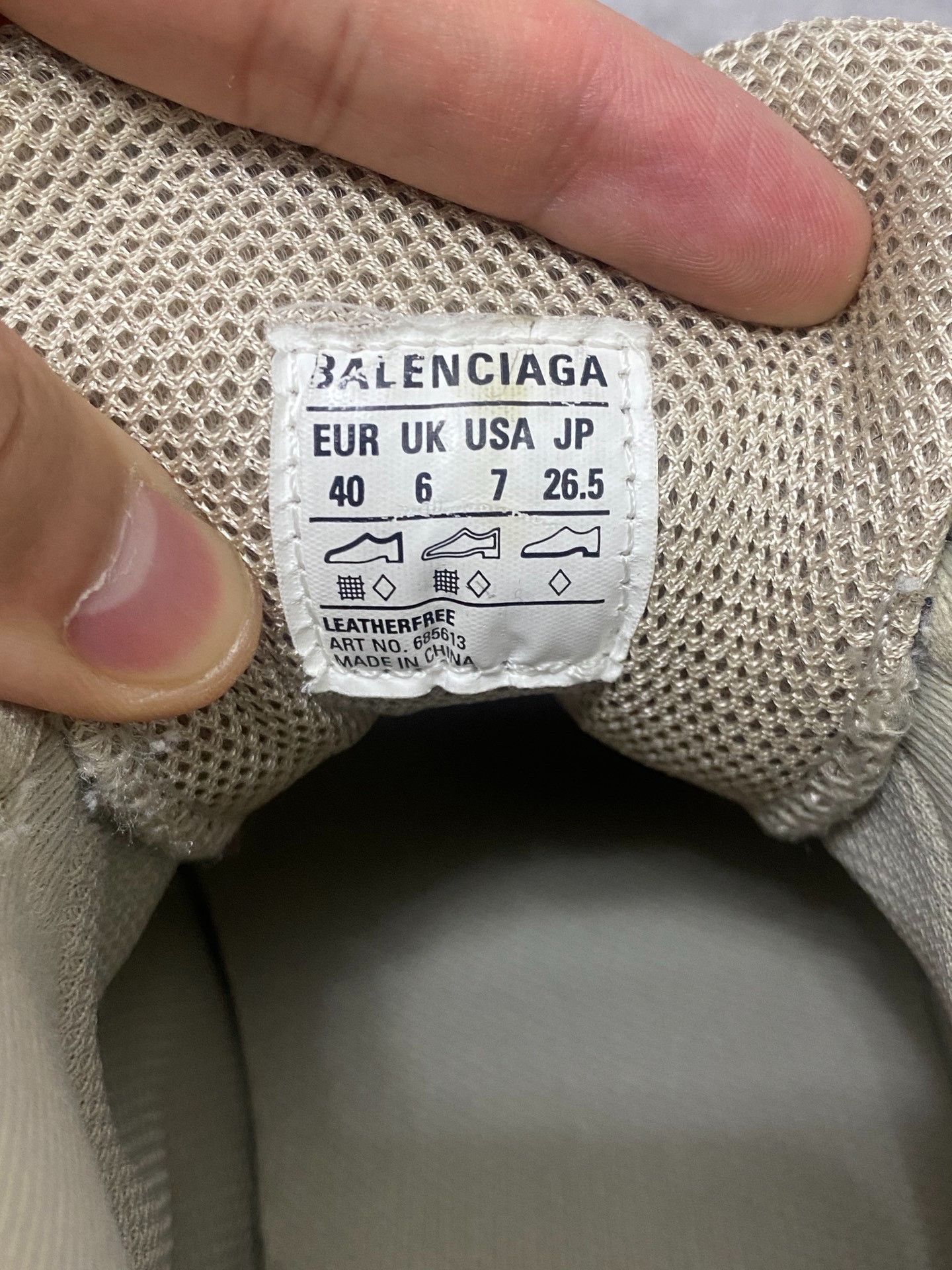 Balenciaga Balenciaga Beige Chunky Sole Sneakers 40 Size US 7 / EU 40 - 5 Thumbnail