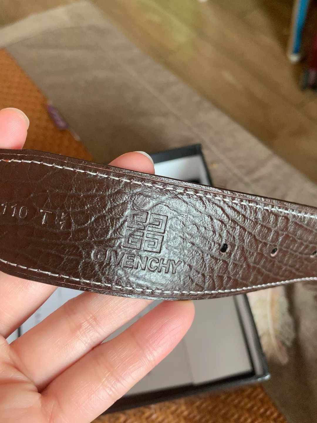 Givenchy Givenchy Black Crocodile Pattern Belt Size ONE SIZE - 5 Thumbnail