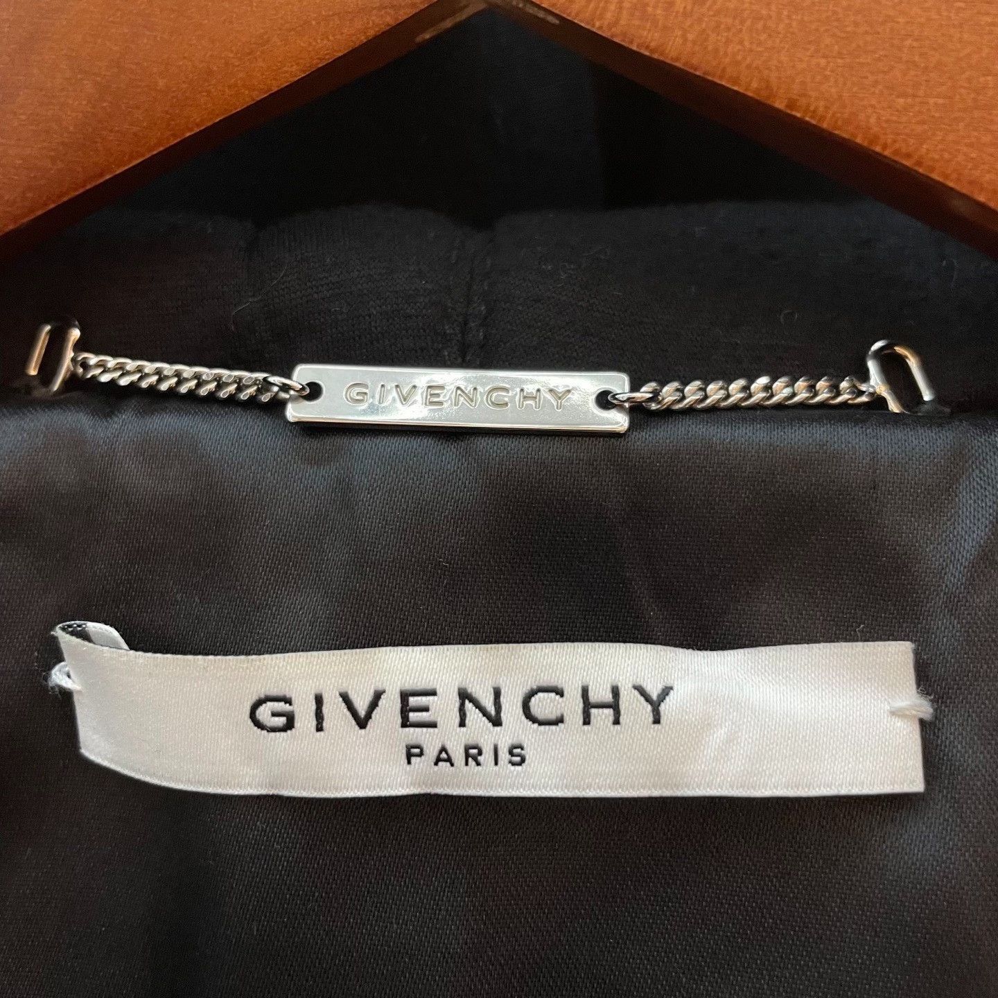Givenchy GIVENCHY Black Sheepskin Space Sponge Hooded Leather Jacket Size US XS / EU 42 / 0 - 4 Thumbnail