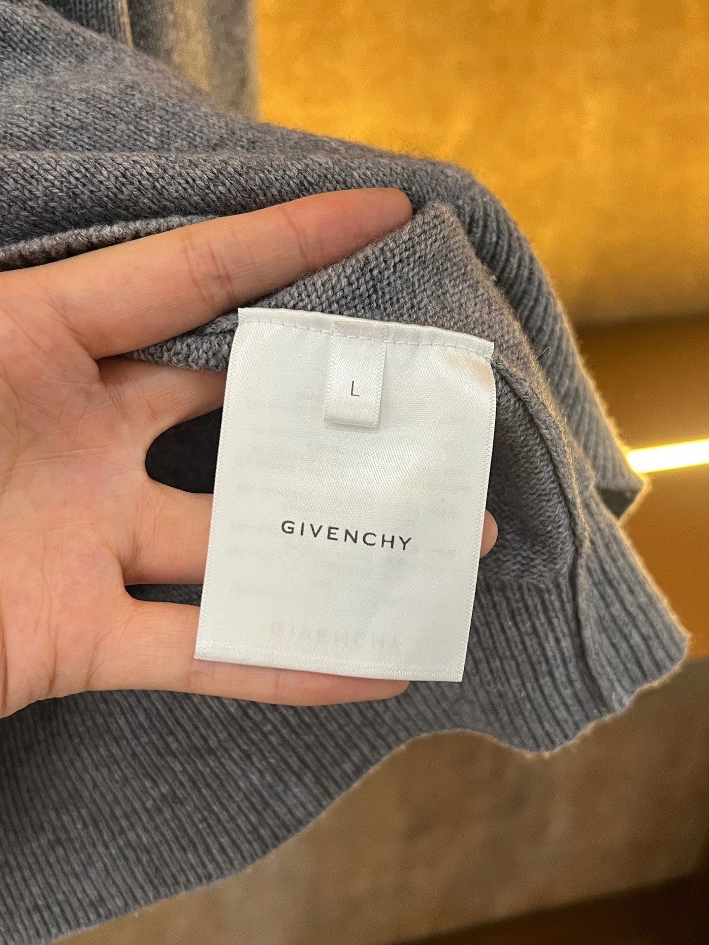 Givenchy Givenchy Gray 4G Logo Knit Sweater Size US L / EU 52-54 / 3 - 4 Thumbnail