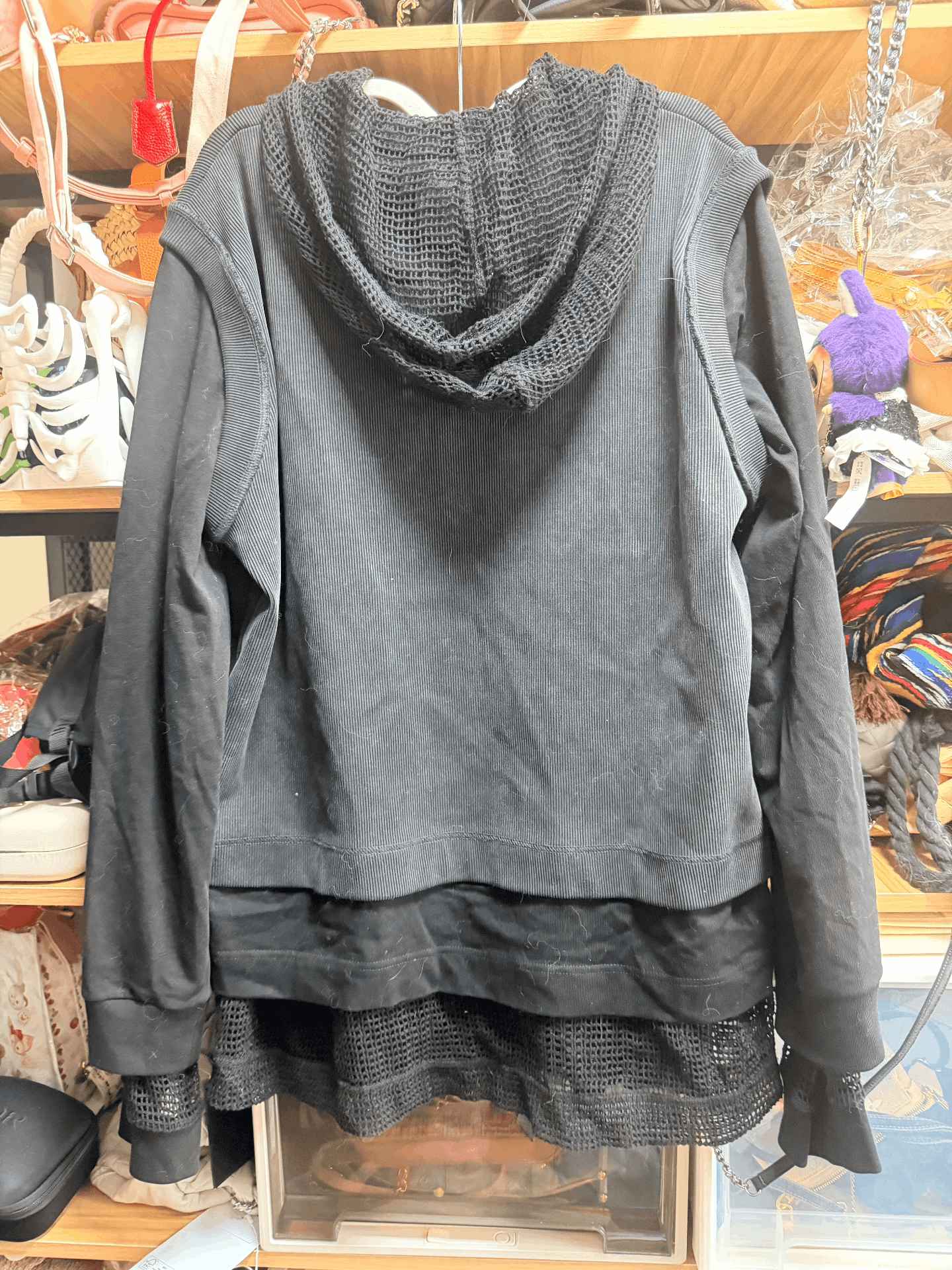 Givenchy Givenchy Black Deconstructed Hoodie Size US XL / EU 56 / 4 - 2 Thumbnail