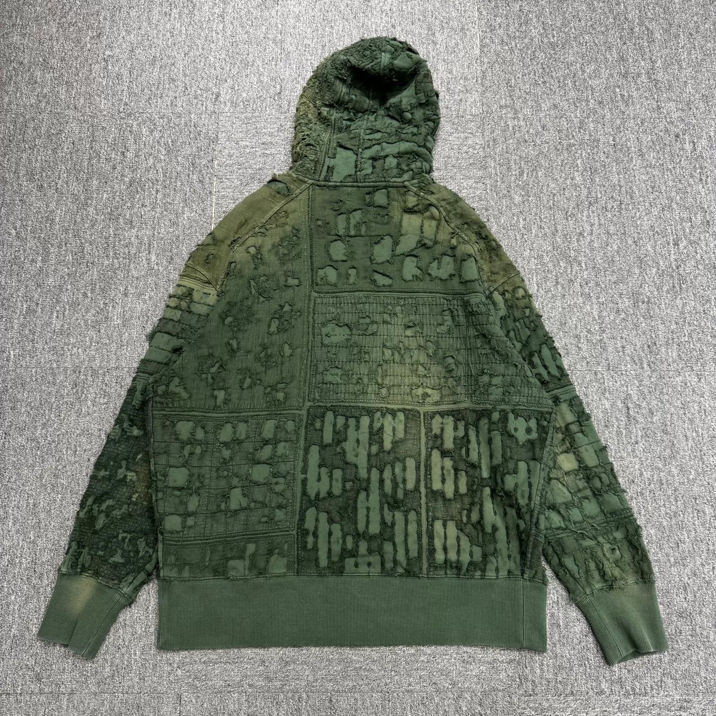 Givenchy Givenchy Olive Green Faded Hoodie Size US M / EU 48-50 / 2 - 5 Thumbnail