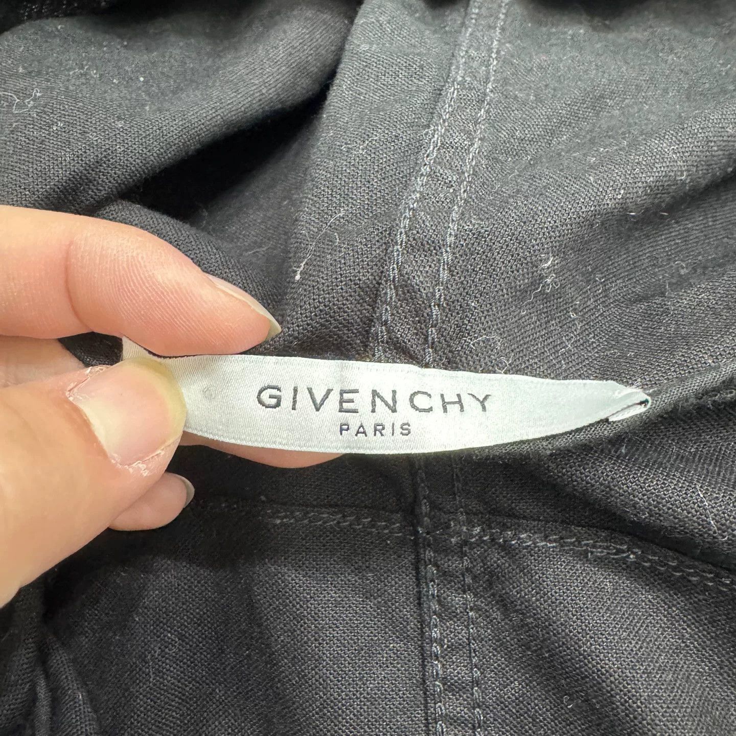 Givenchy Givenchy Black Semi-Zip Hoodie Size US M / EU 48-50 / 2 - 2 Thumbnail