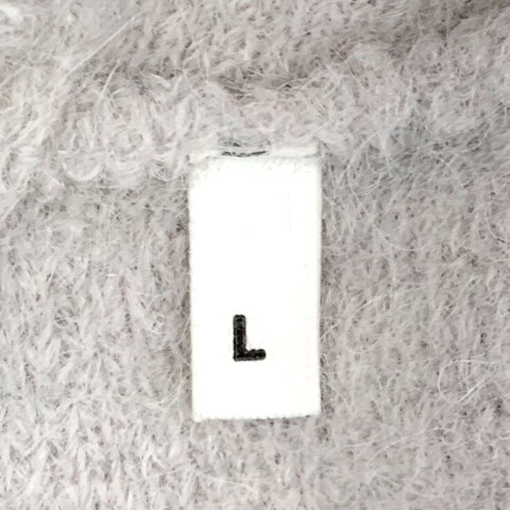 AMI Gray Logo Embroidered V-Neck Cardigan Size US L / EU 52-54 / 3 - 7 Thumbnail