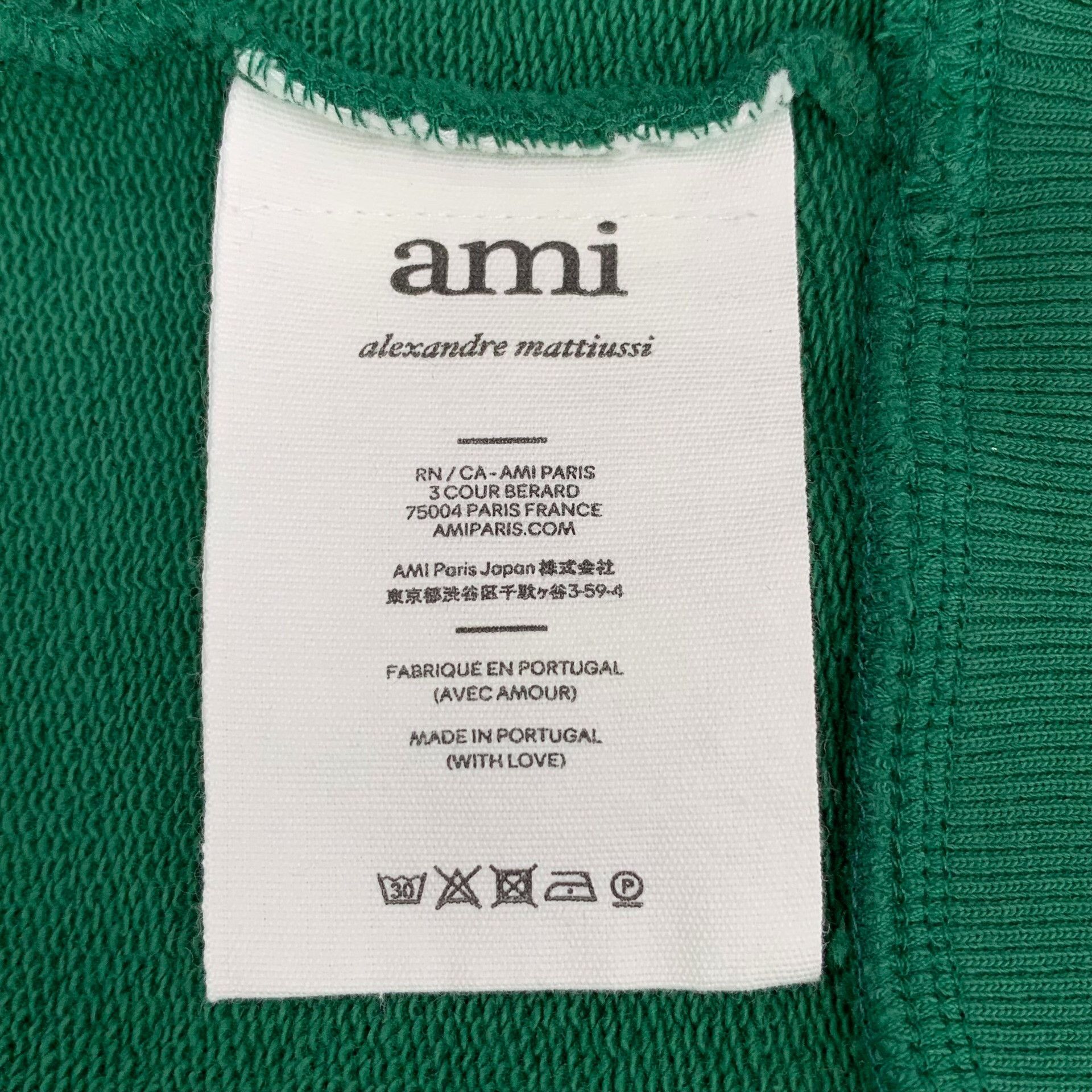 AMI Ami Dark Green Heart Logo Sweatshirt XL Size US XL / EU 56 / 4 - 6 Thumbnail