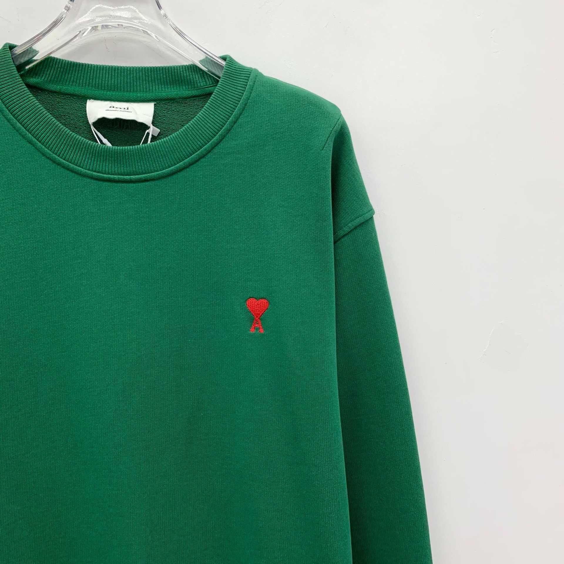 AMI Ami Dark Green Heart Logo Sweatshirt XL Size US XL / EU 56 / 4 - 3 Thumbnail