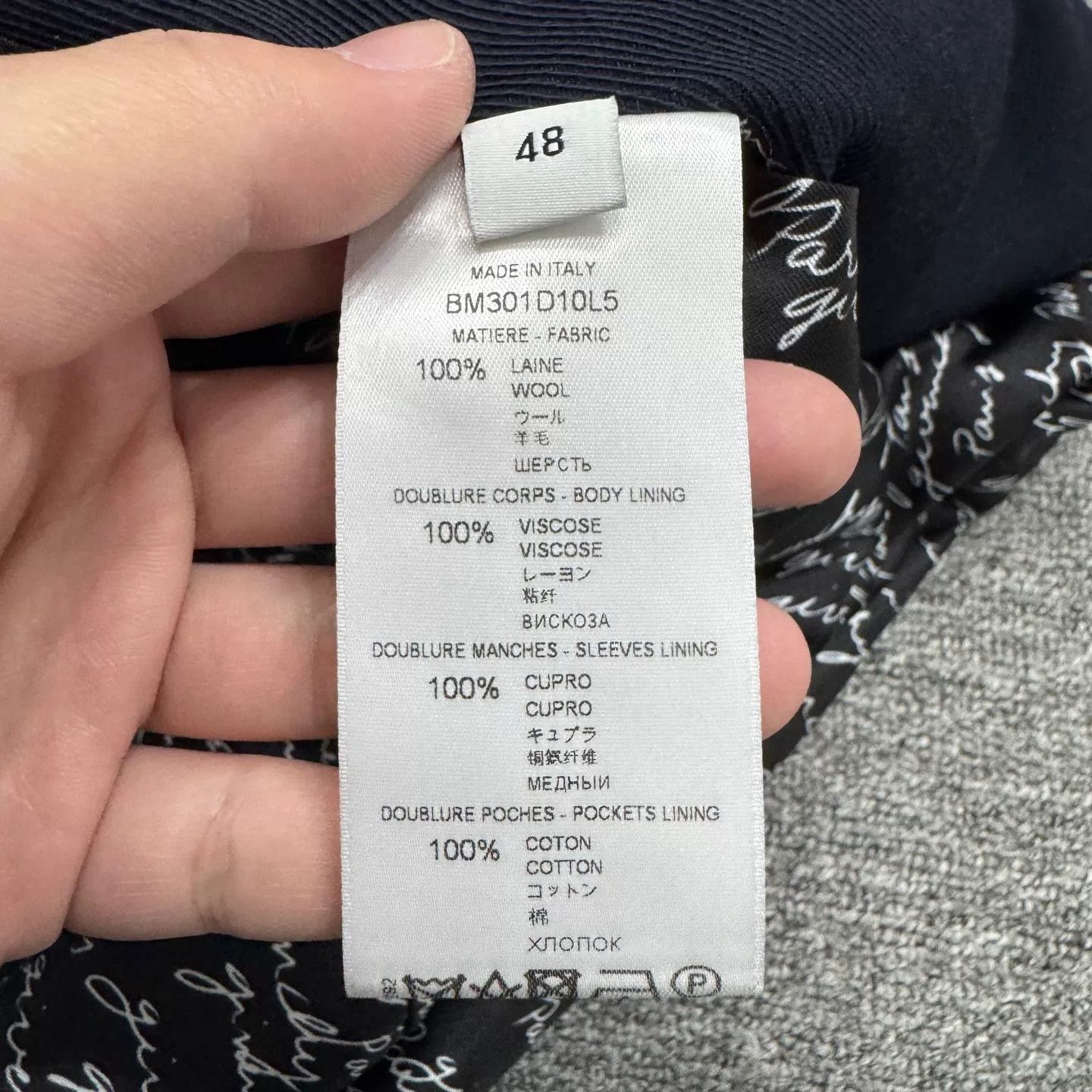 Givenchy Givenchy Dark Blue Wool Blazer Size US M / EU 48-50 / 2 - 4 Thumbnail