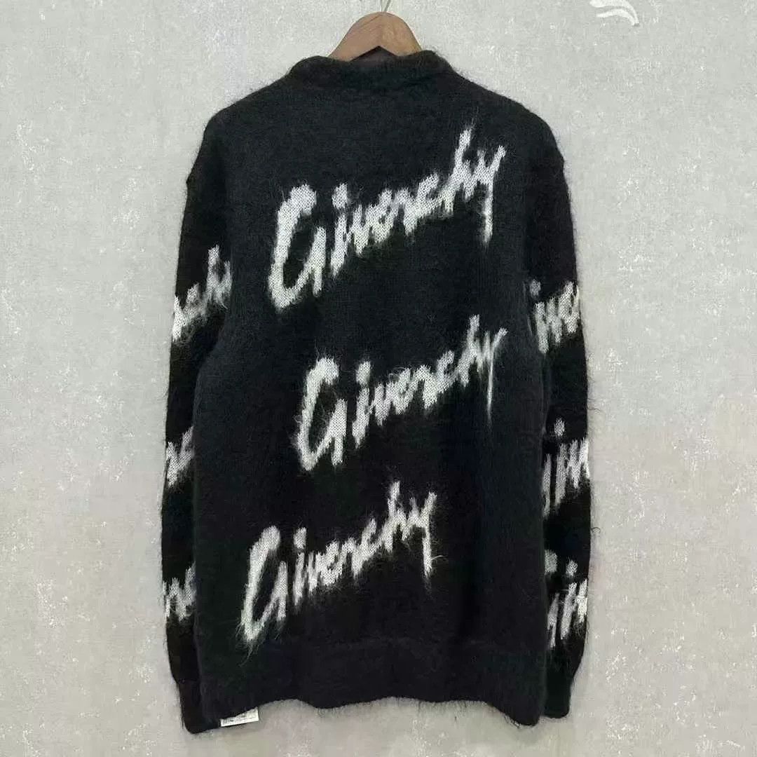 Givenchy Givenchy Mohair Cursive Logo Knit Sweater Size US L / EU 52-54 / 3 - 2 Thumbnail