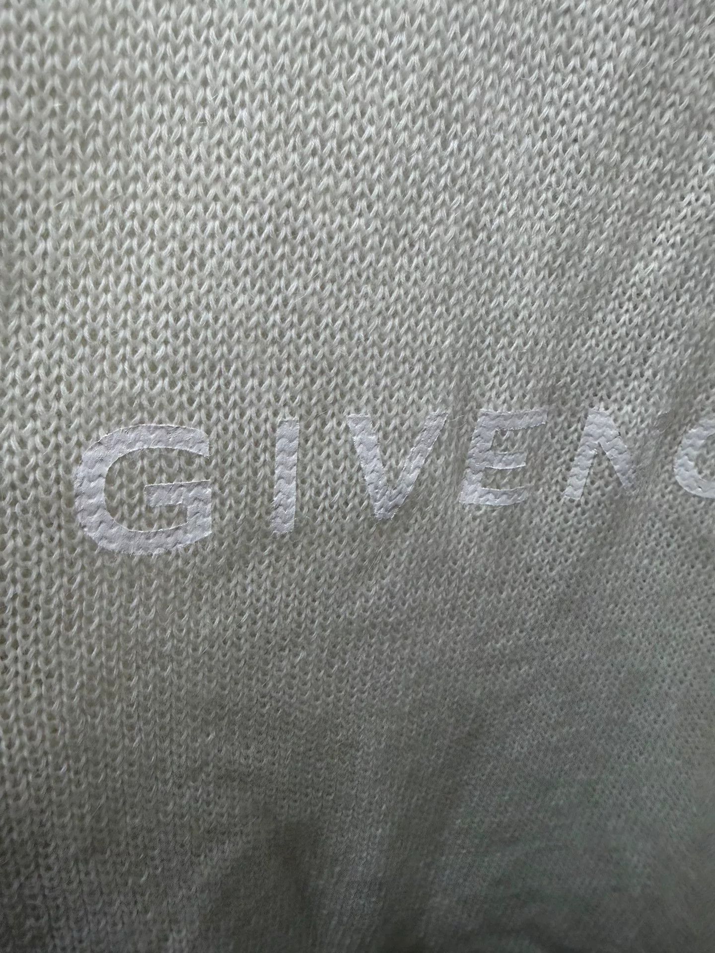 Givenchy Givenchy White Hole Knit Sweater Size US XL / EU 56 / 4 - 3 Thumbnail