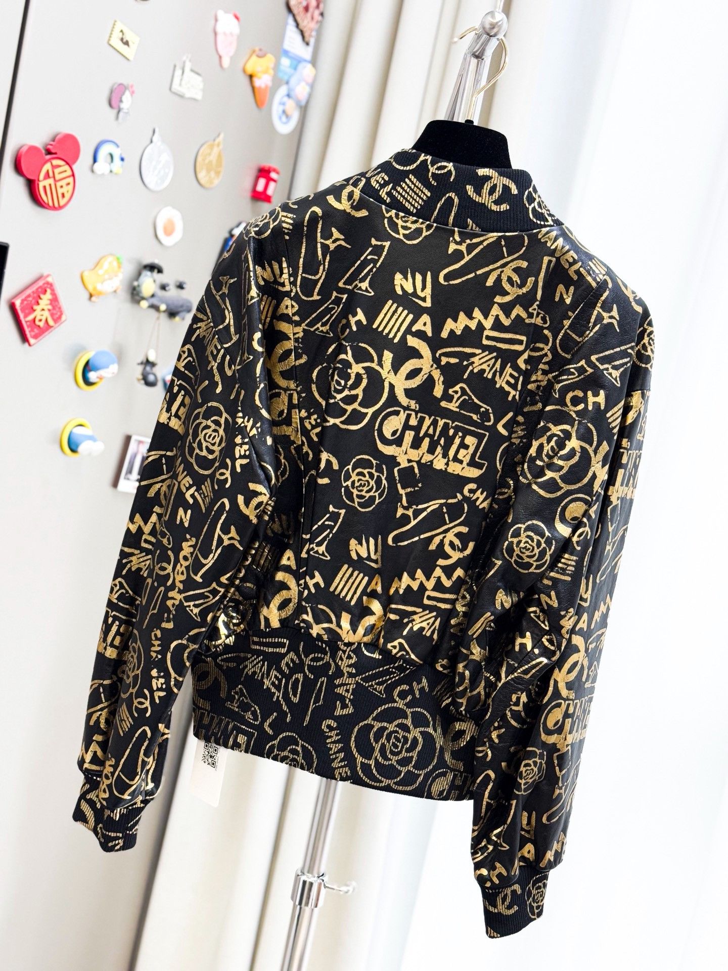 Chanel Chanel Egypt Series Black Leather Jacket Size US M / EU 48-50 / 2 - 6 Thumbnail