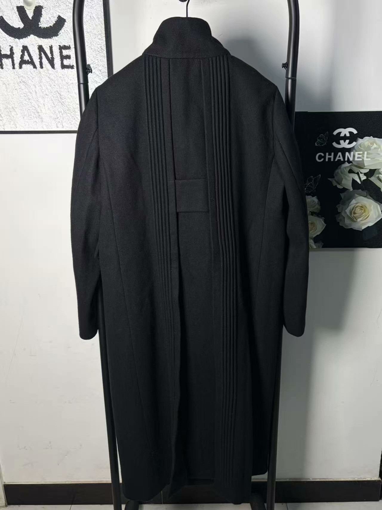 Valentino Valentino Black Long Wool Coat Size US M / EU 48-50 / 2 - 2 Thumbnail