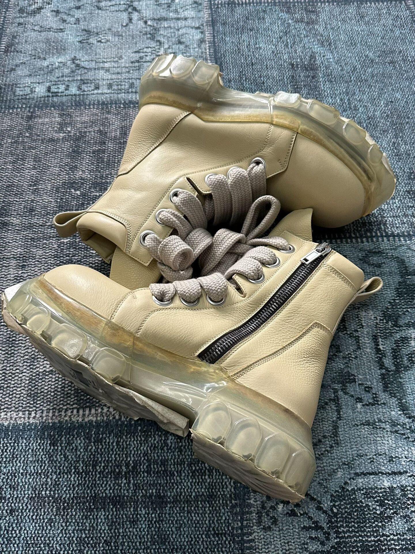 Rick Owens Rick Owens Thick Lace Transparent Boots Size US 7 / EU 40 - 4 Thumbnail
