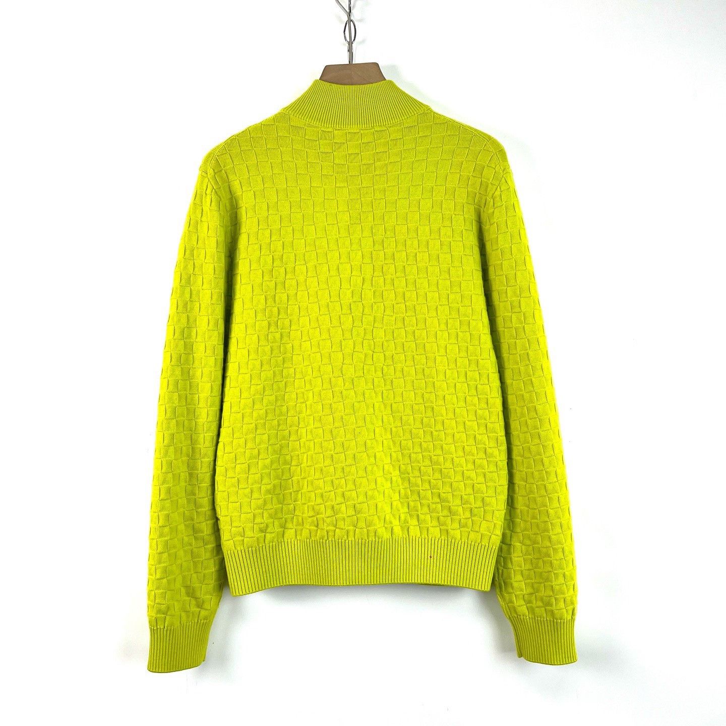 Louis Vuitton Louis Vuitton Damier Green Stand-Collar Sweater Size US S / EU 44-46 / 1 - 2 Thumbnail