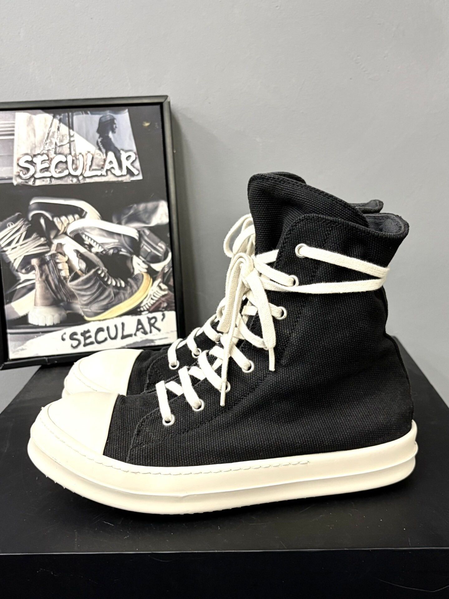 Rick Owens Drkshdw Rick Owens Drkshdw x Converse High-Top Size US 7 / EU 40 - 2 Thumbnail
