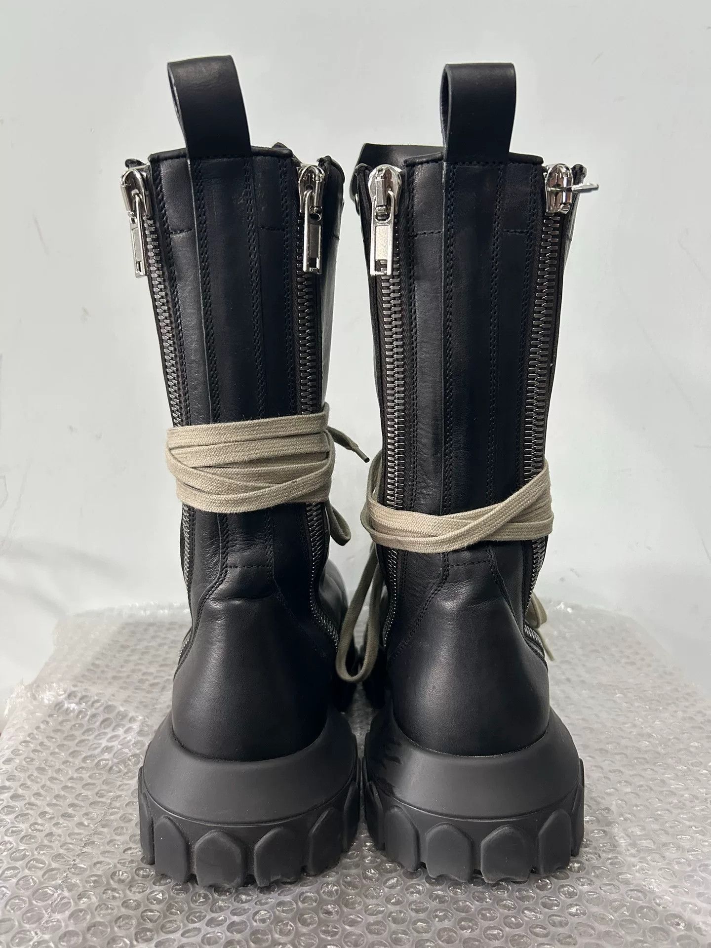 Rick Owens Rick Owens Black Leather Chunky Boots Size US 8 / IT 38 - 4 Thumbnail