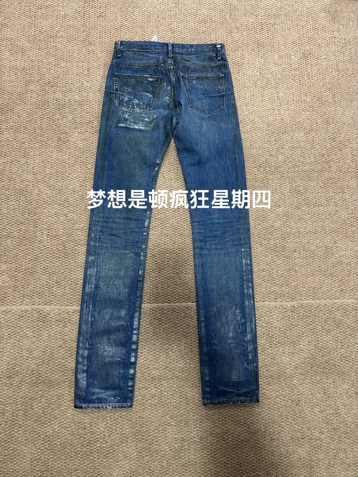 Dior Dior Homme Blue Straight Jeans Size 27 Size US 27 - 2 Thumbnail